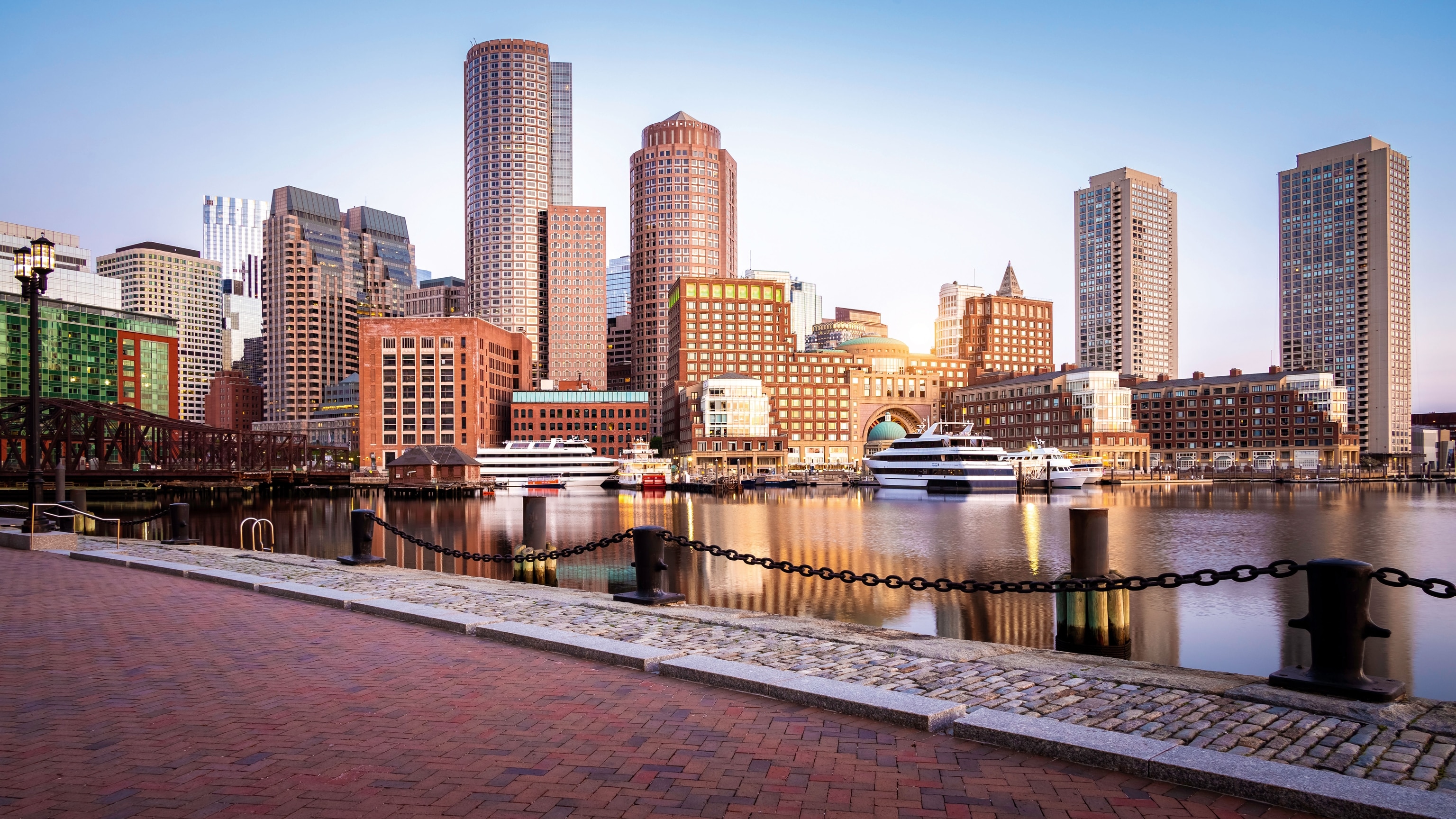 city buildings pictures behind harbour waterline