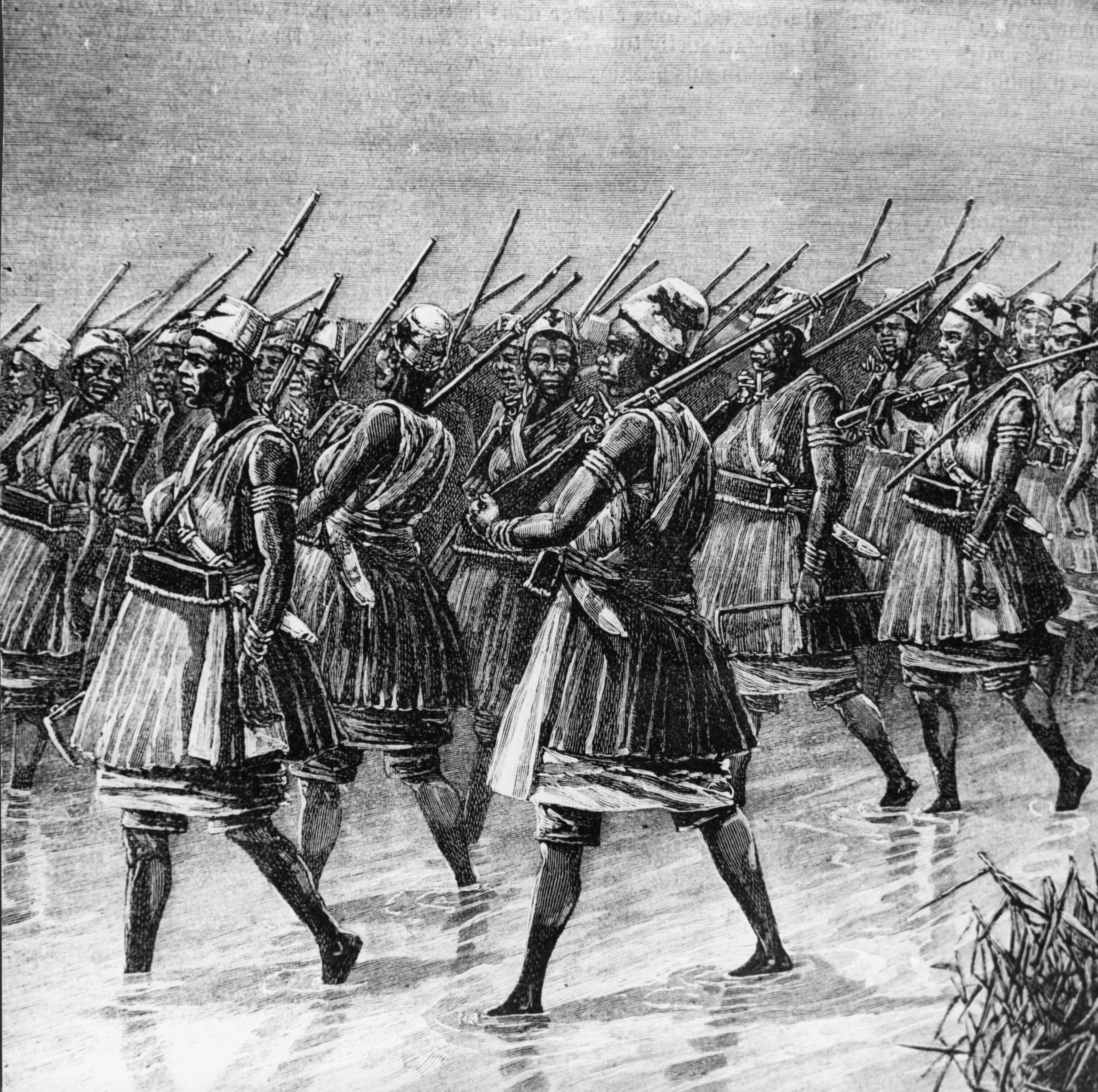 Dahomey female warriors