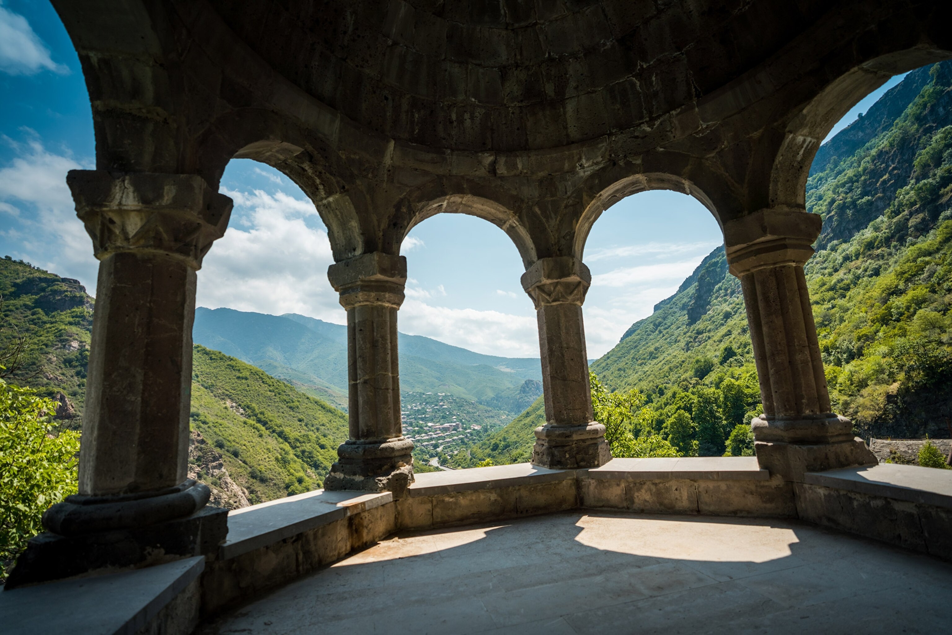 View from monastery to the village of Tumanyan