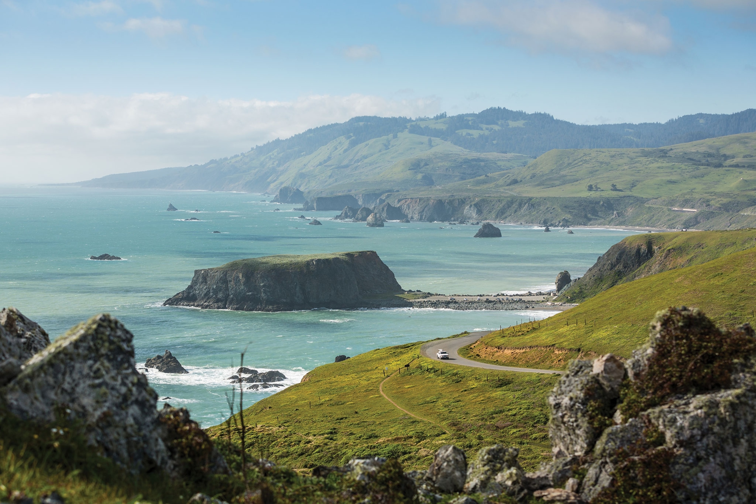 the pacific ocean from California's coast