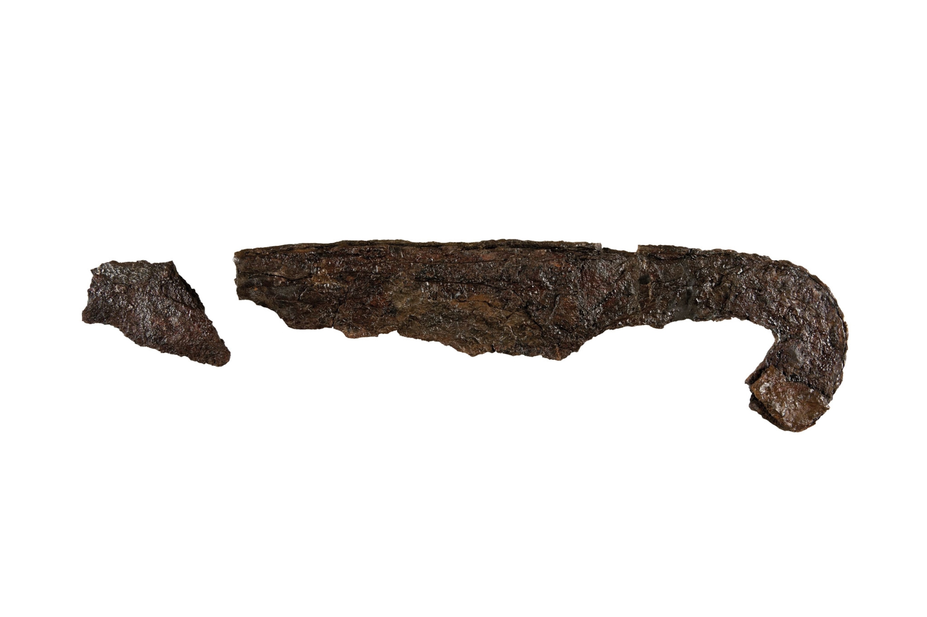 rusted metal fragments
