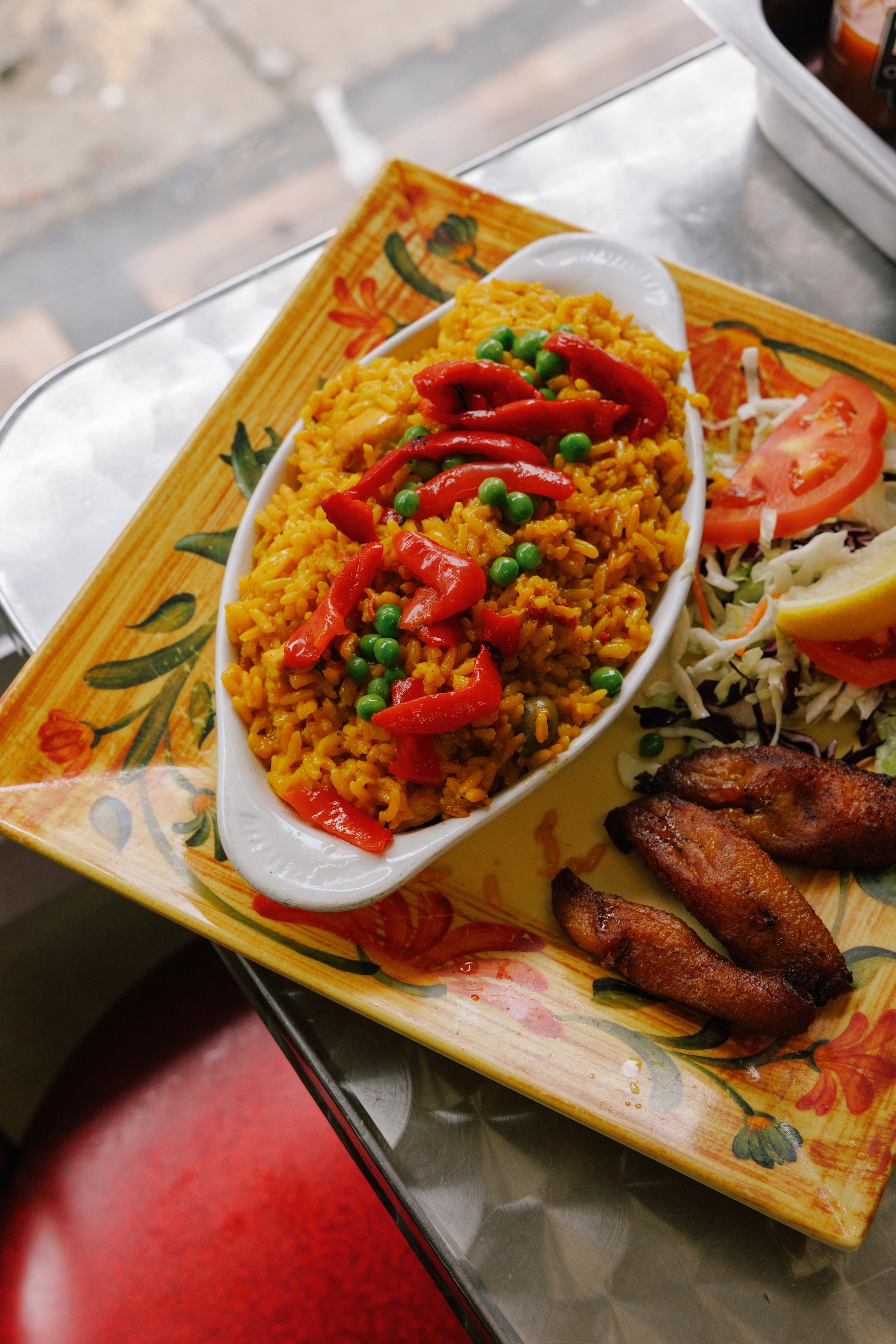 Soupy rice and chicken