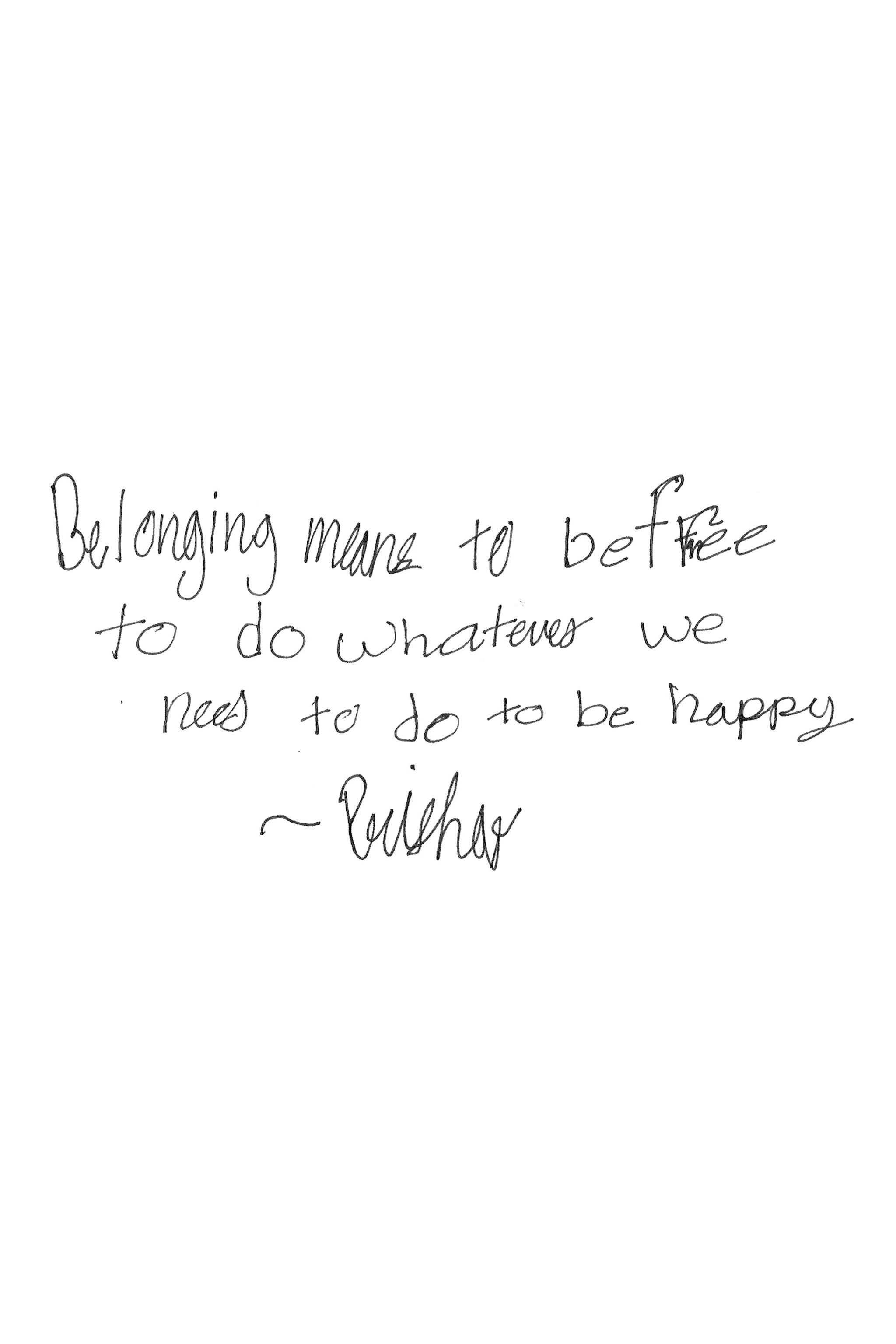 handwritten note