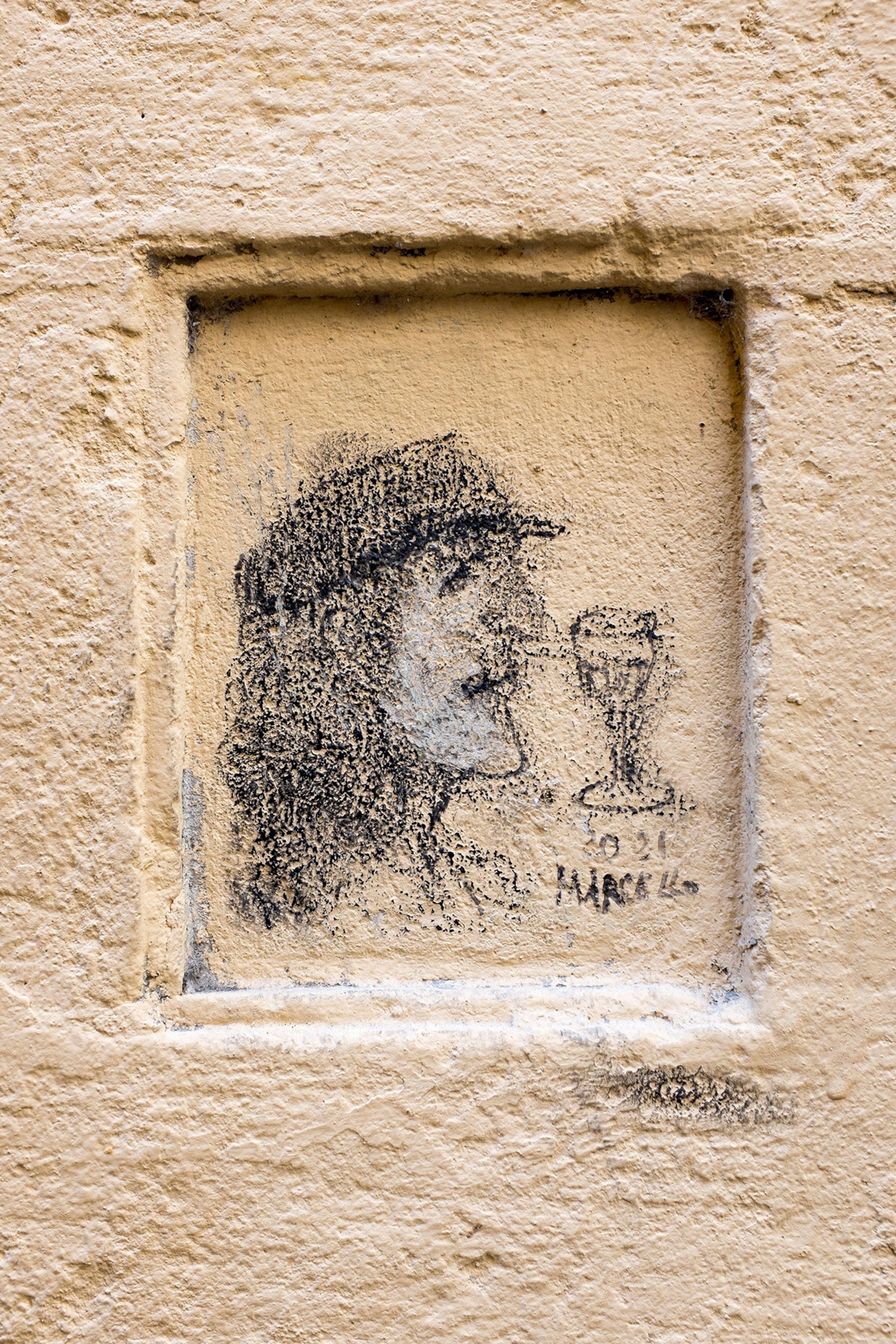 Historic Old Wine Window or 'Buchetta Del Vino' Florence Italy