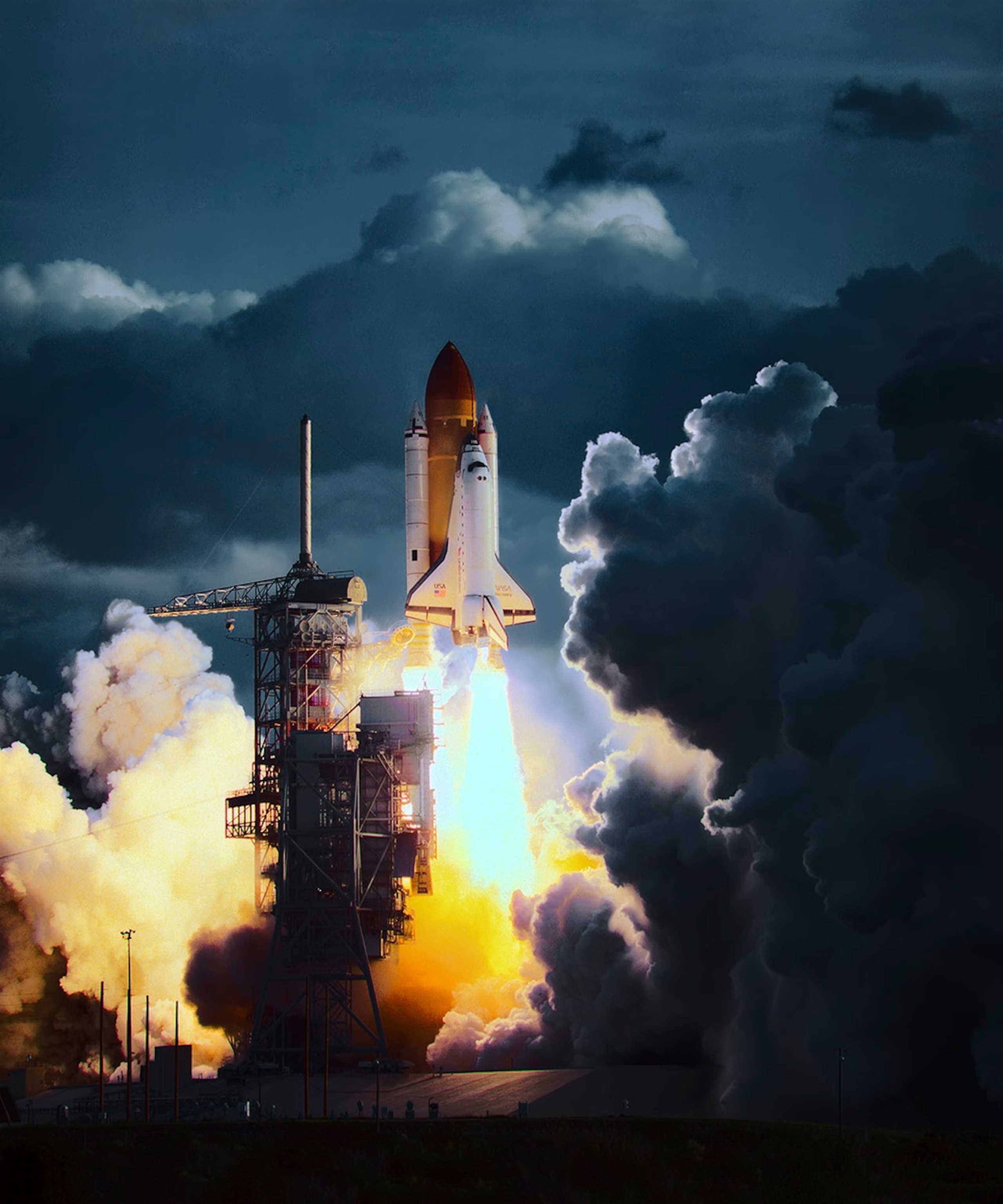 rocket launch.