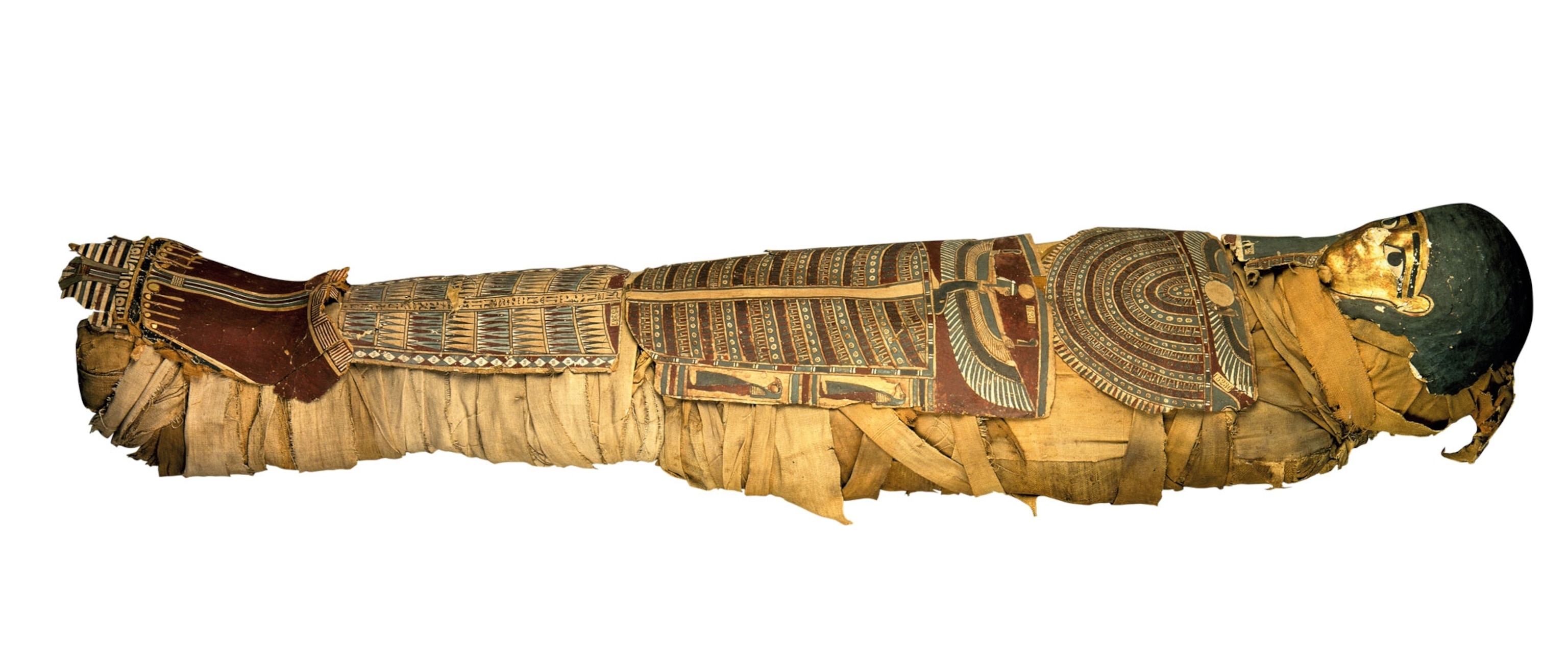 an Egyptian mummy of a woman who lived in the Third Intermediate Period