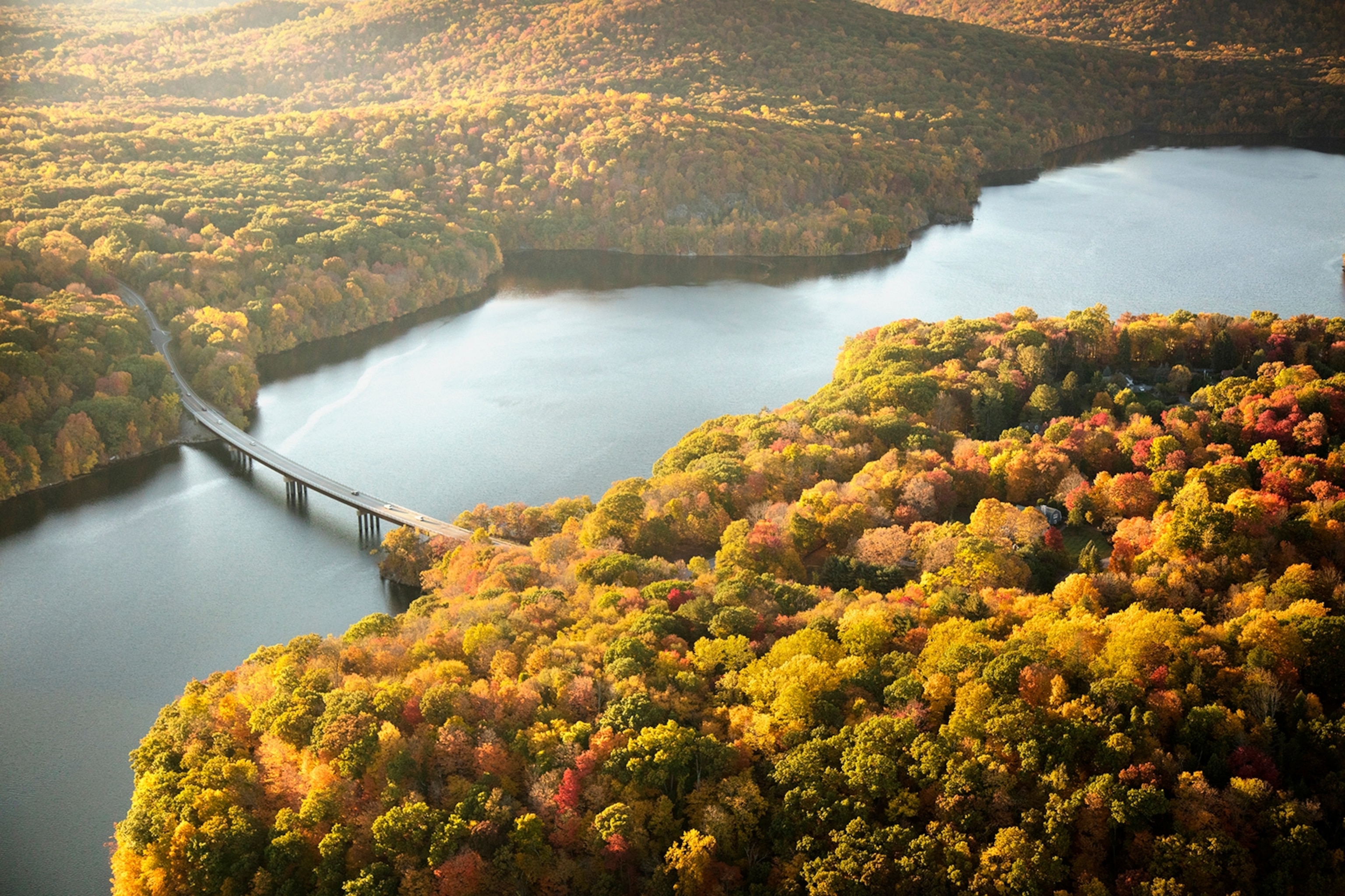 the New Croton reservoir in Westchester County, New York