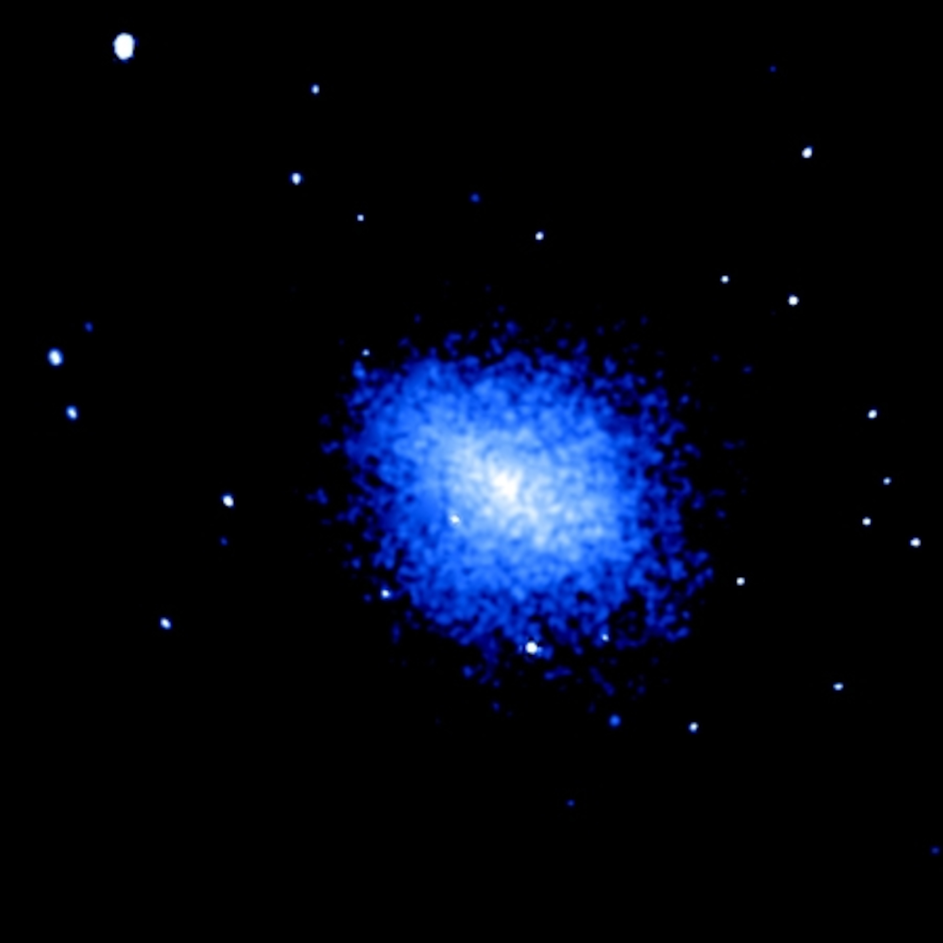 x-ray radiation emanating from a black hole.