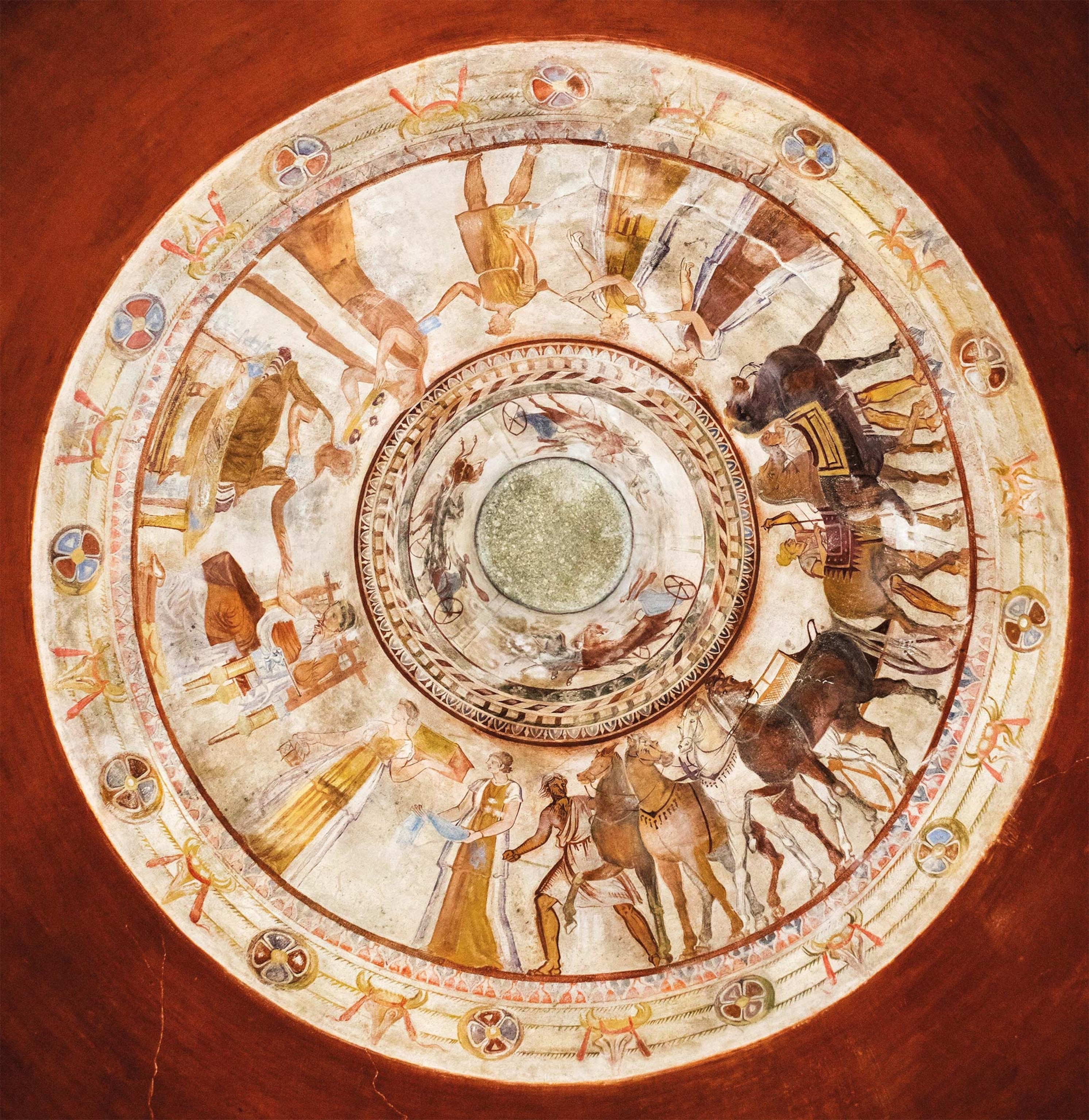 The vault of the tholos of the Kazanlak tomb