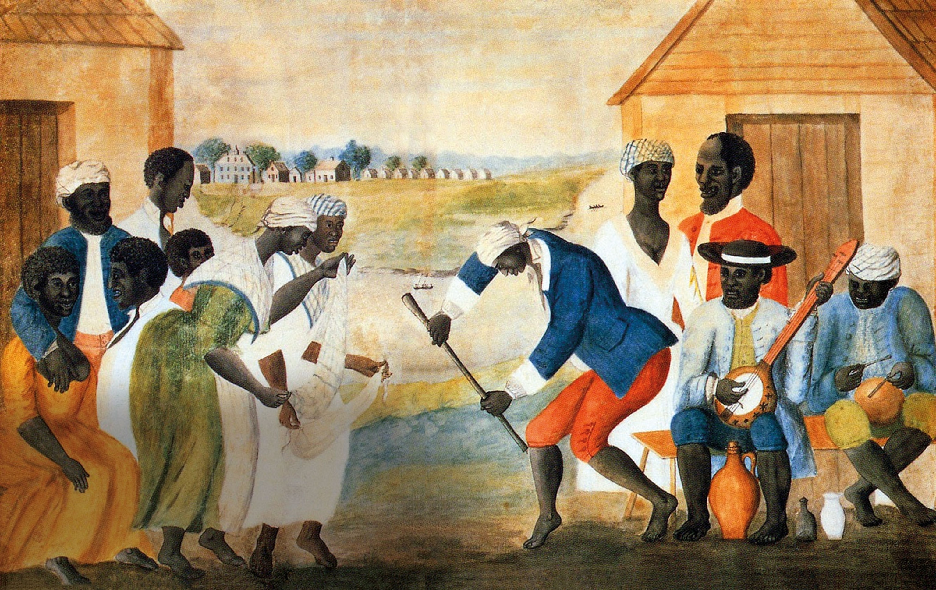 the painting “The Old Plantation”