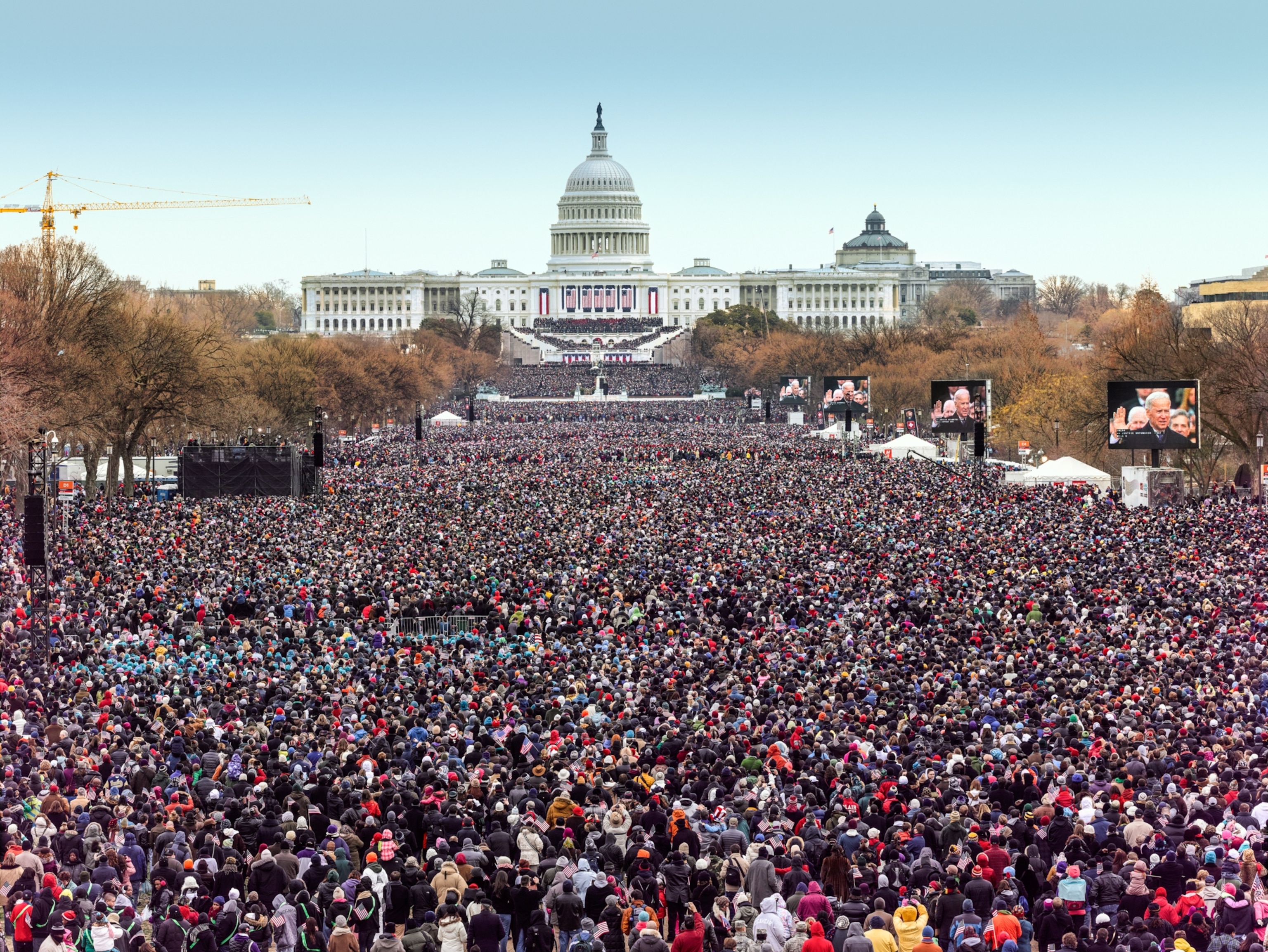 a wide view from Obama's inauguration
