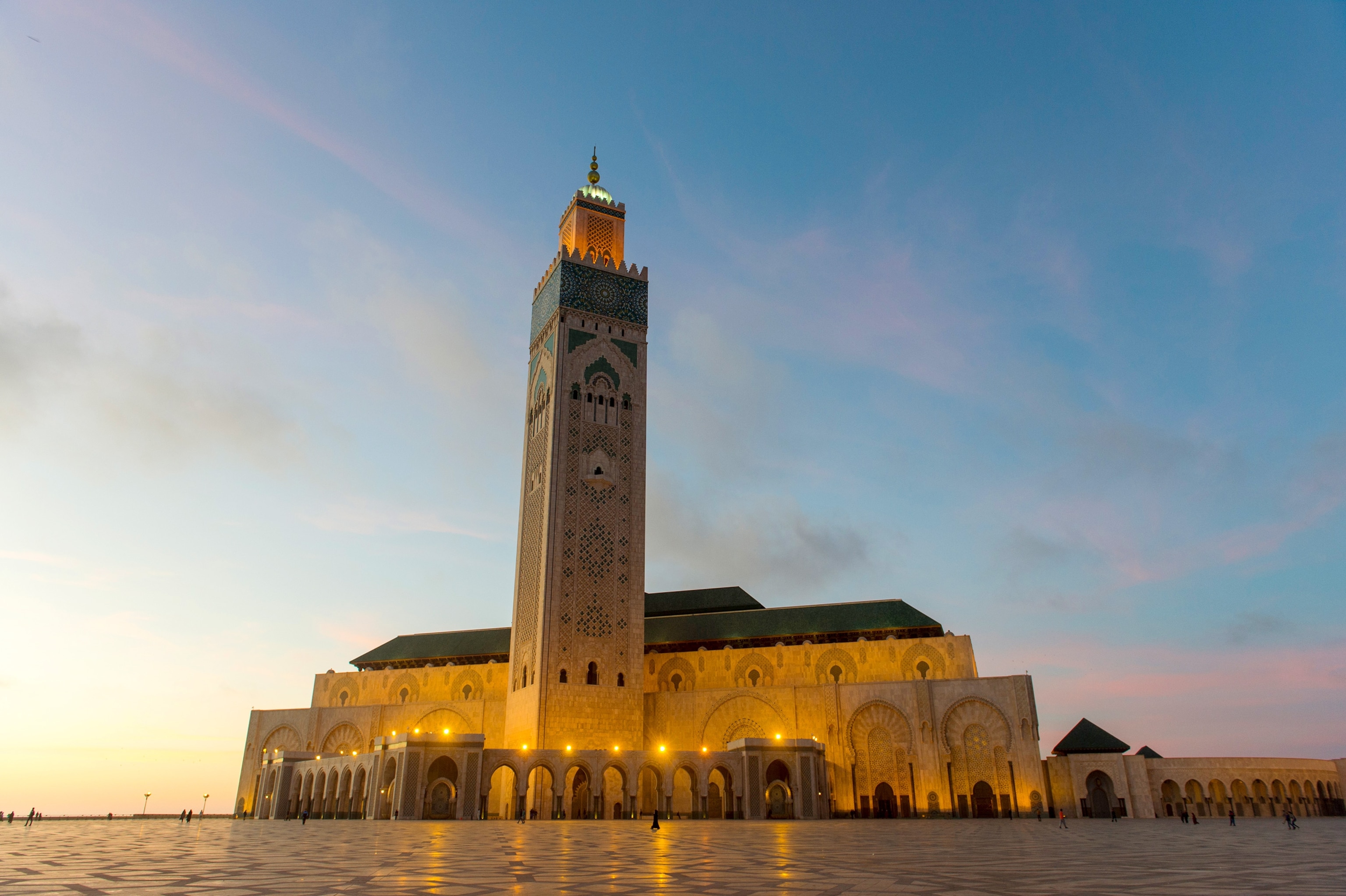 the Hassan II Mosque in Casablanca, Morocco