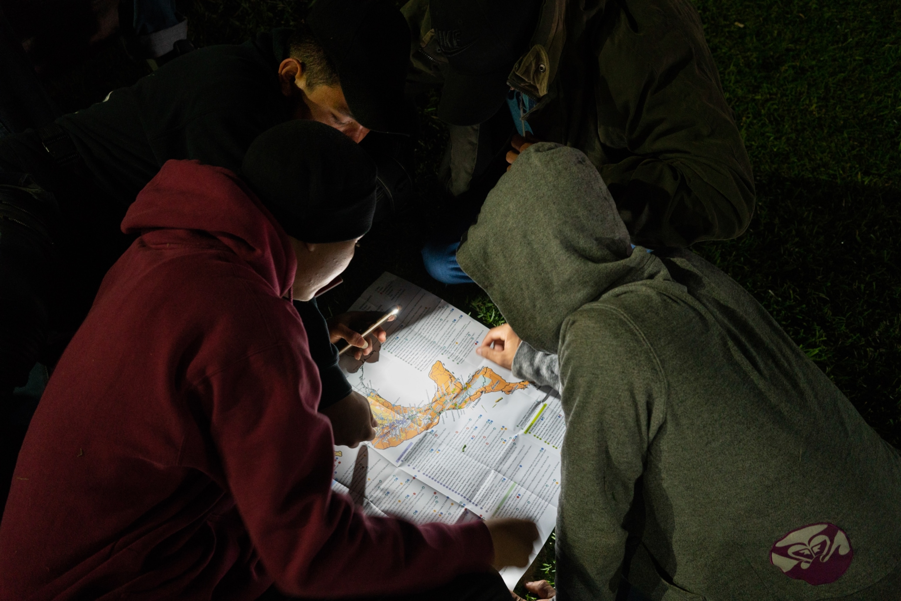 people seeing a map