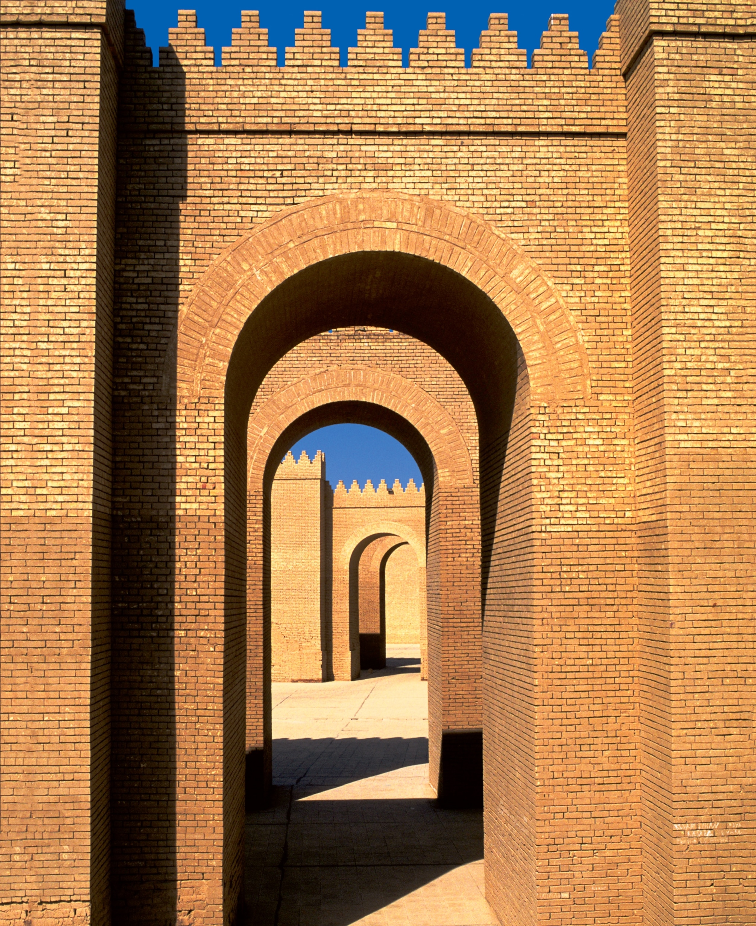 Saddam Hussein’s 1980s reconstruction of Nebuchadrezzar II’s palace