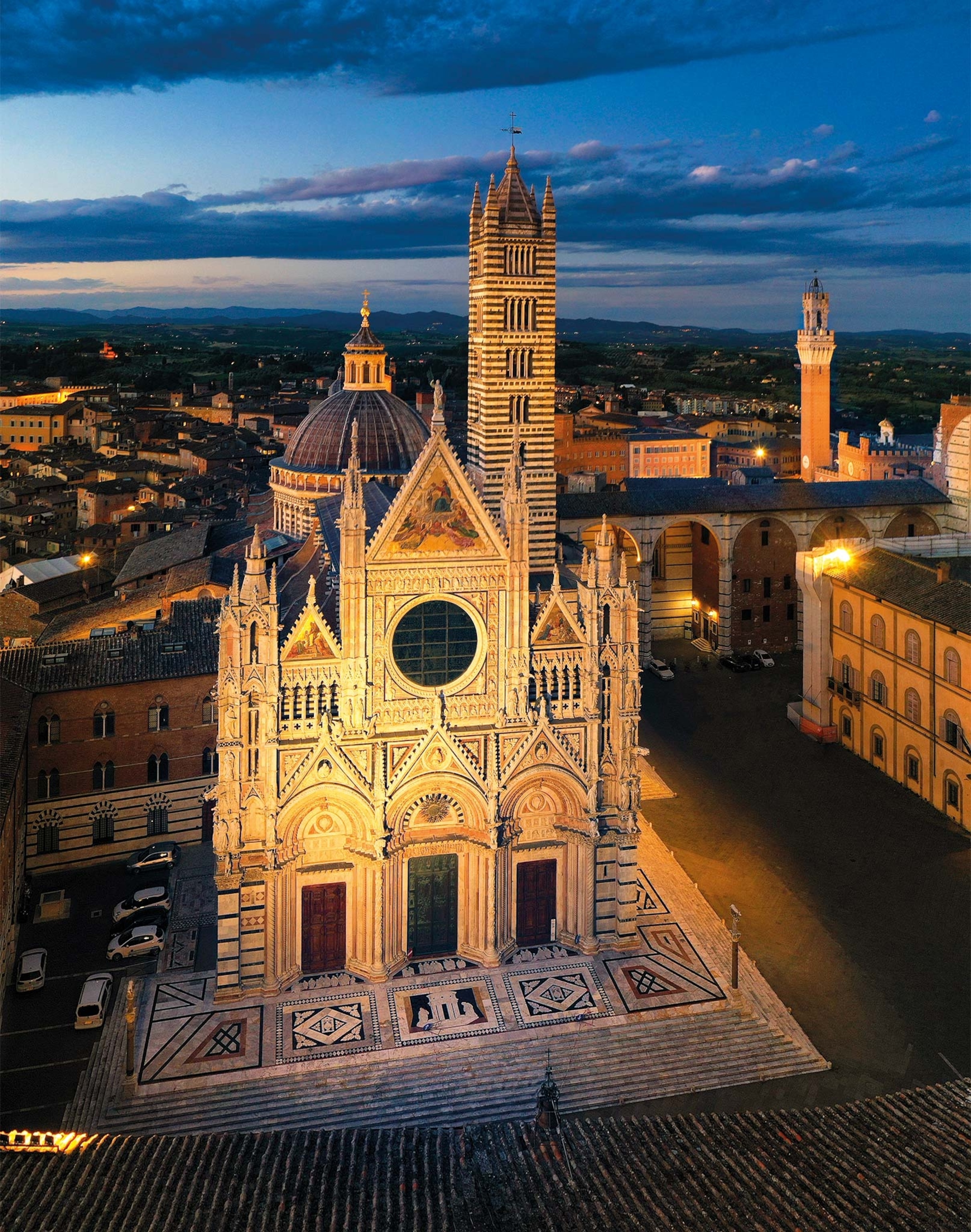 The unfinished nave expansion on Siena Cathedral is pictured