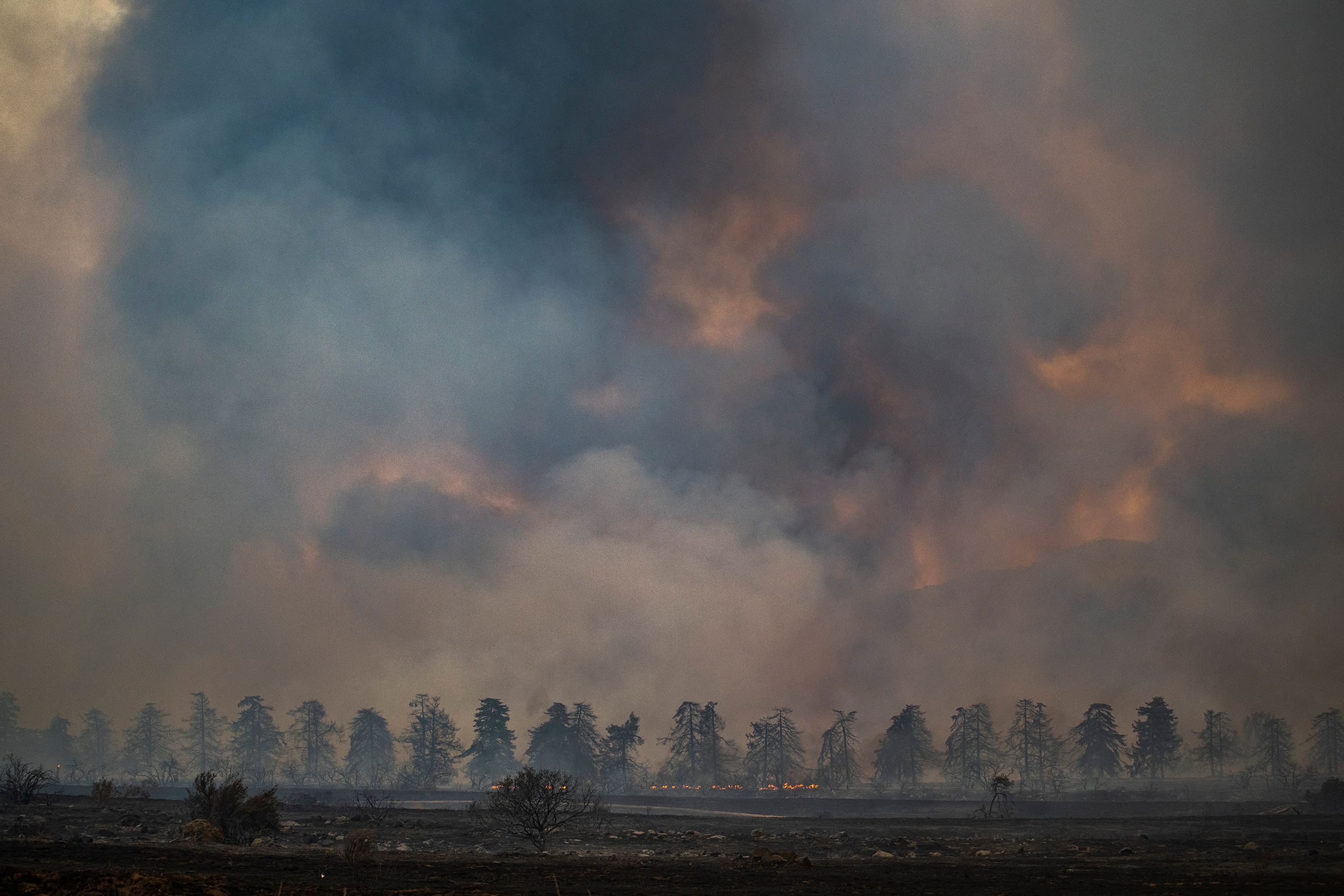 smokey landscape