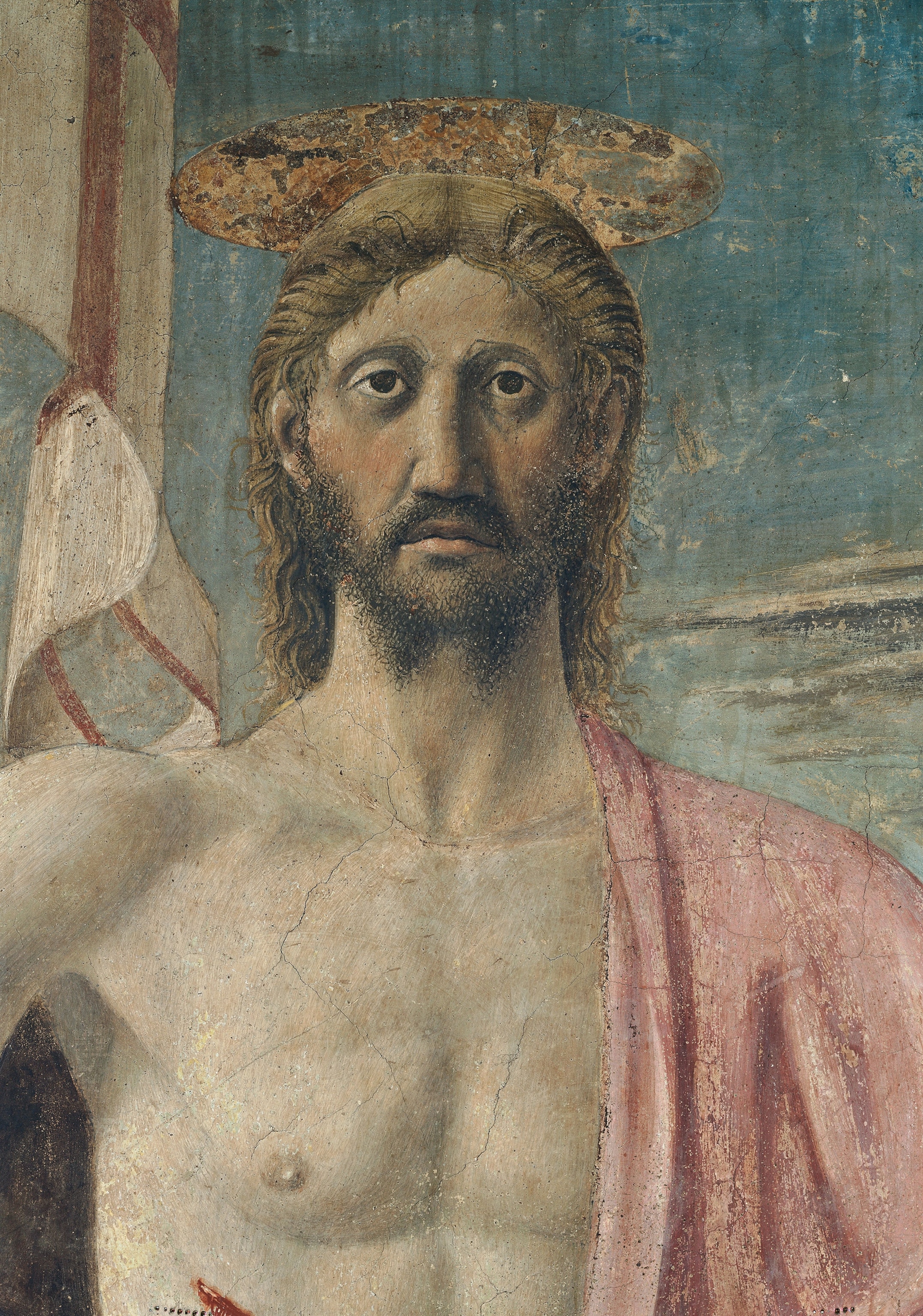 a detail of a fresco painting