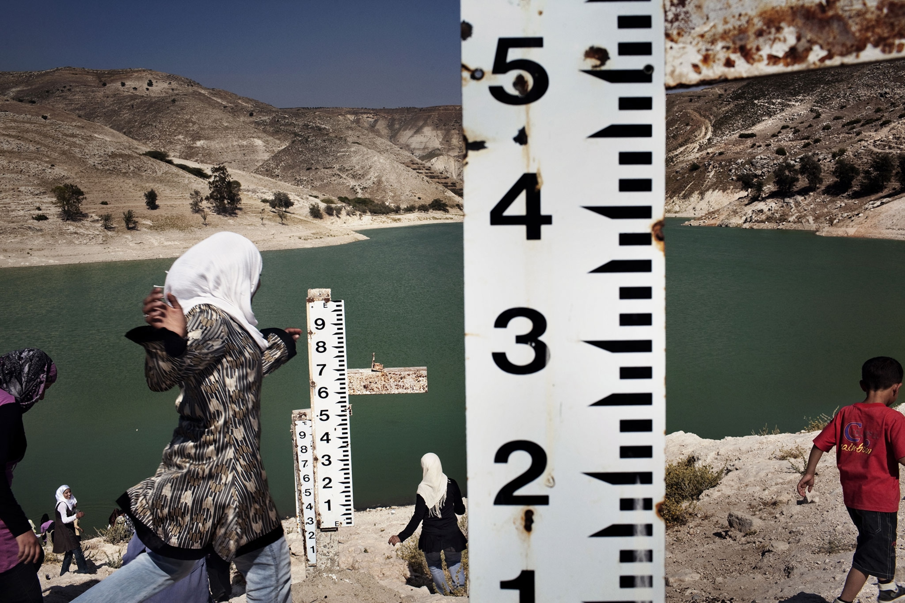 a drought-stricken dam