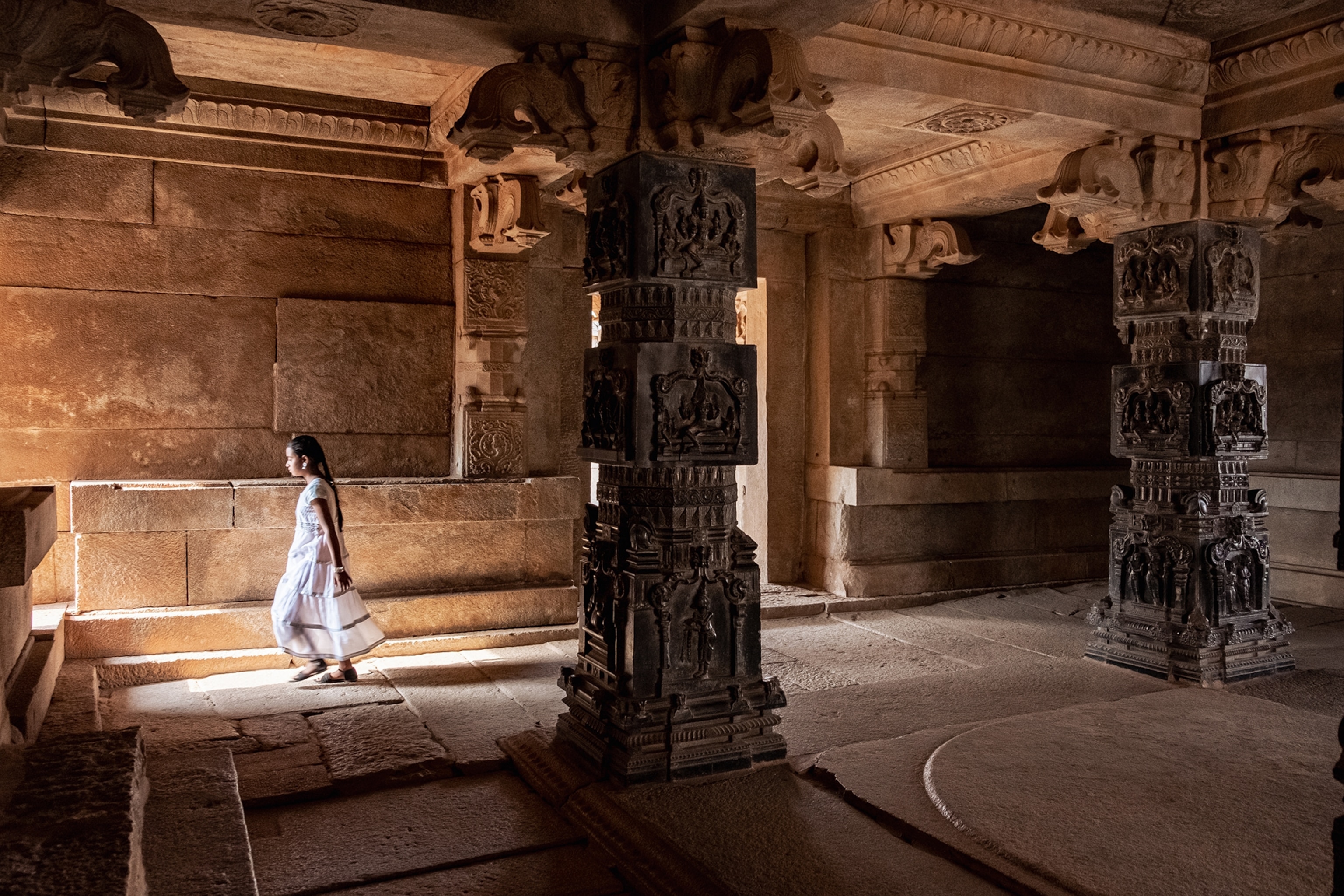 The ancient ruins of Hampi