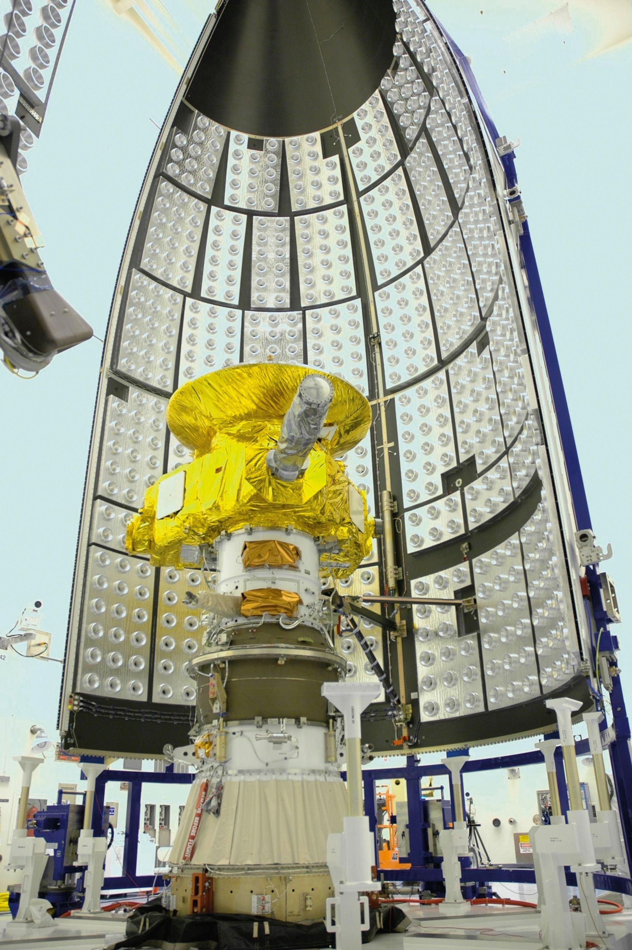 the New Horizons spacecraft at Kennedy Space Center