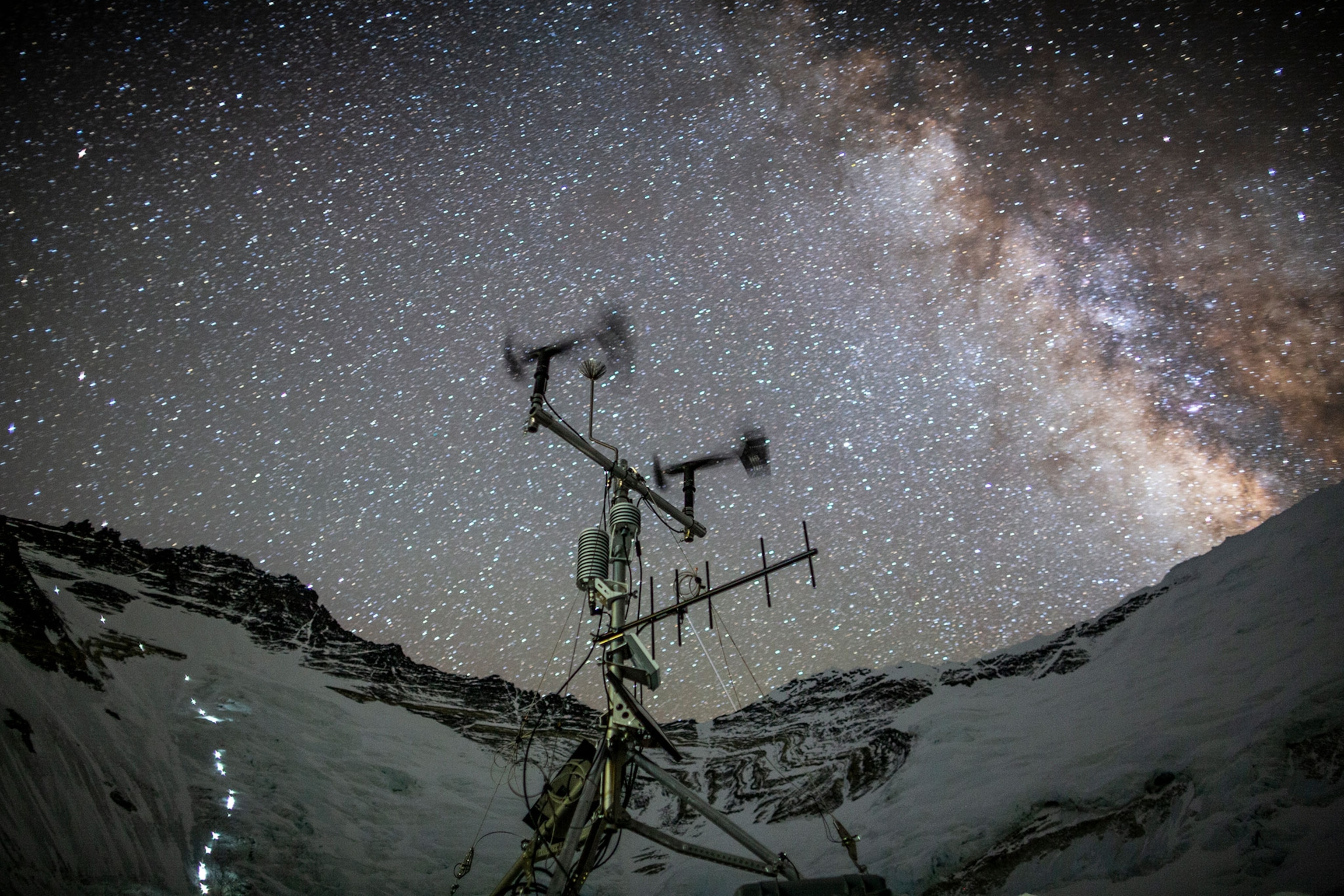the National Geographic science expedition on Mount Everest