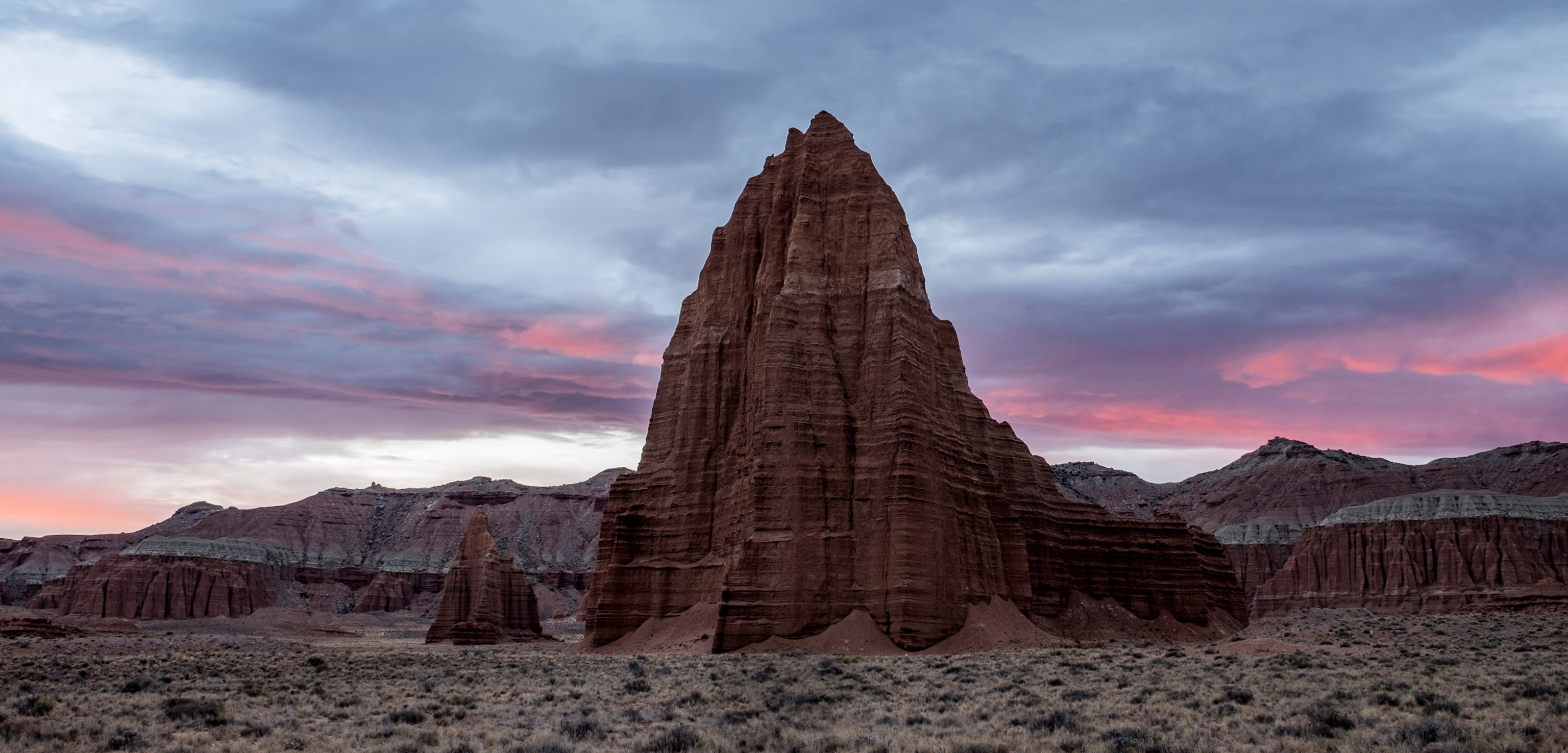 a rock formation in the Cathedral Valley District of Capitol Reef National Park, Utah
