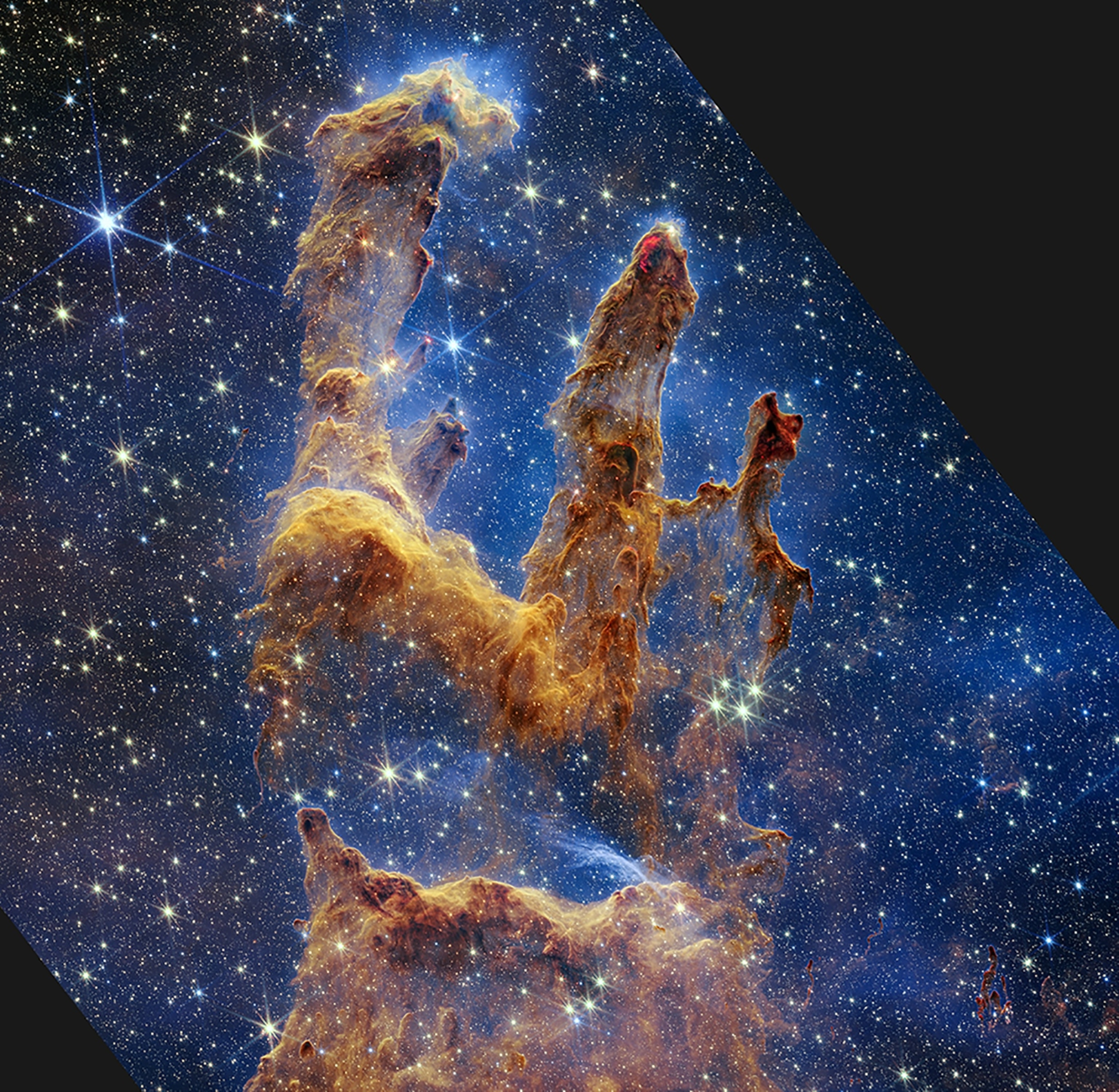 Pillars of Creation in Near-Infrared
