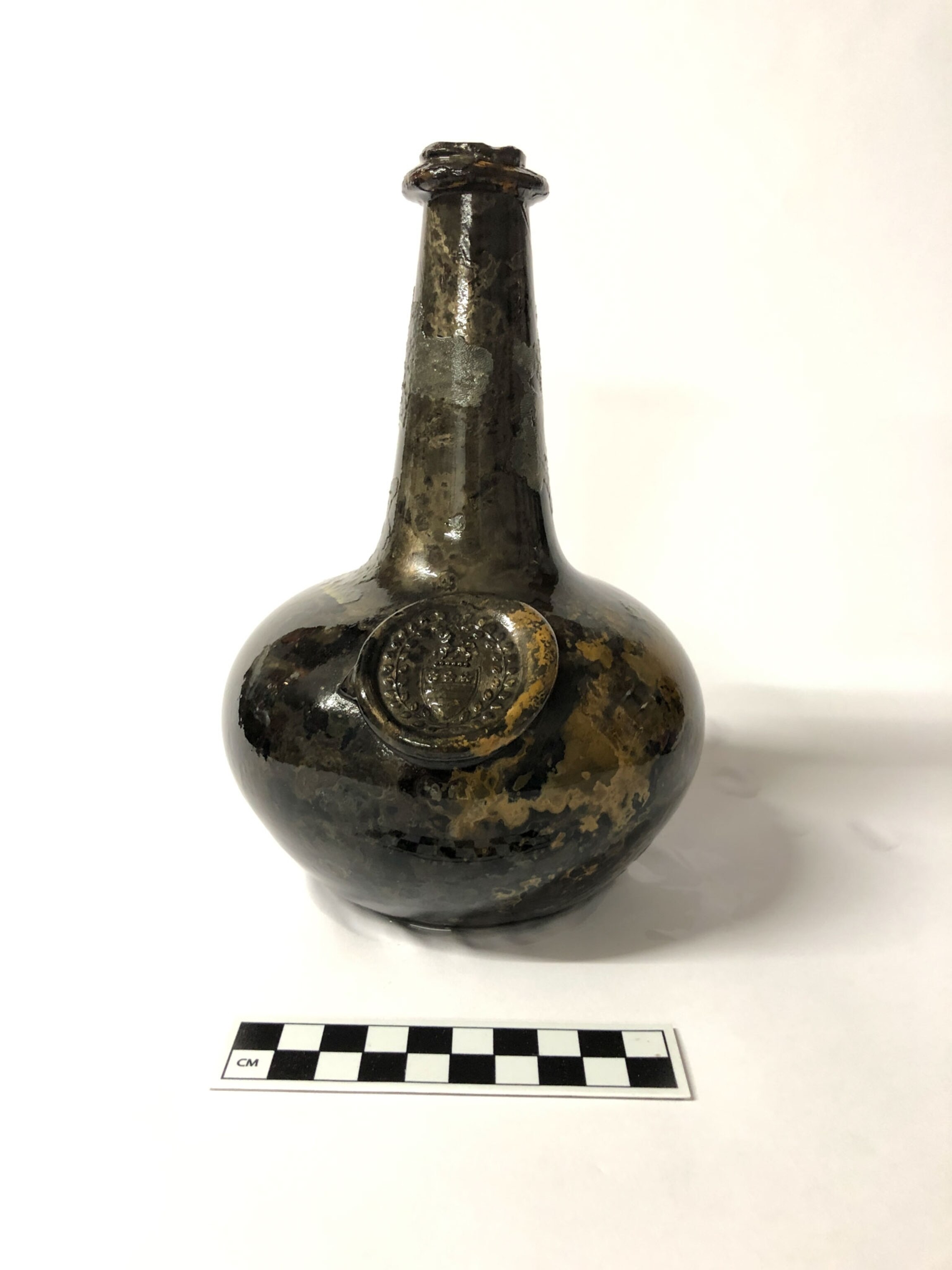 a bottle found in a shipwreck in England