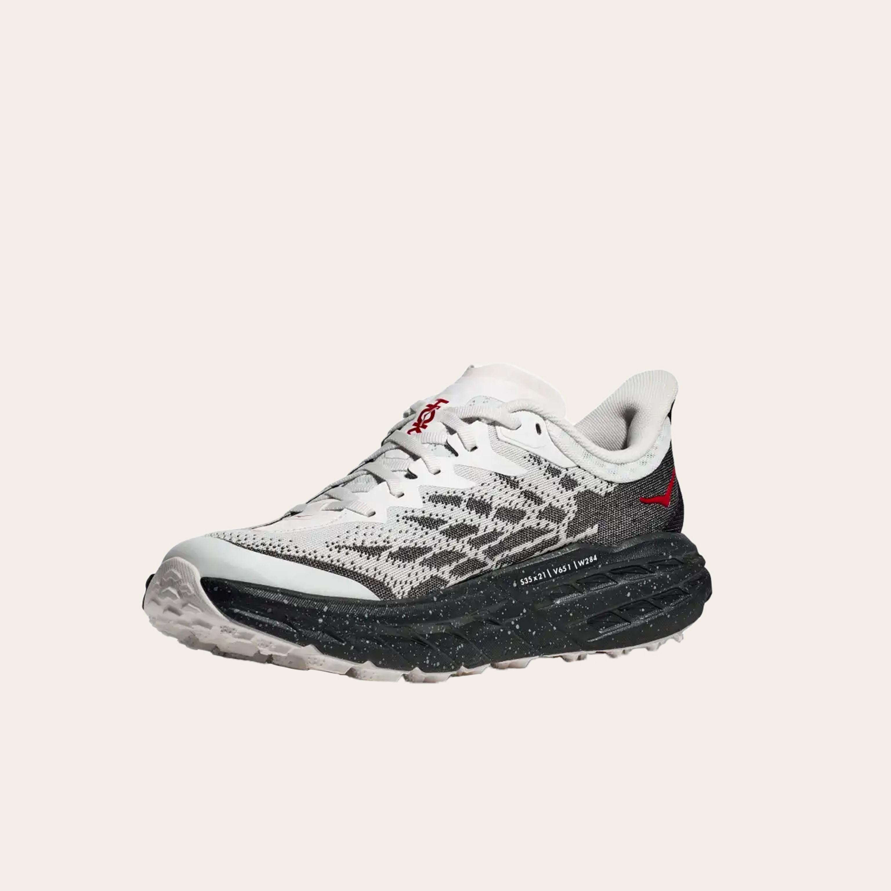 An image of black and white sneakers.