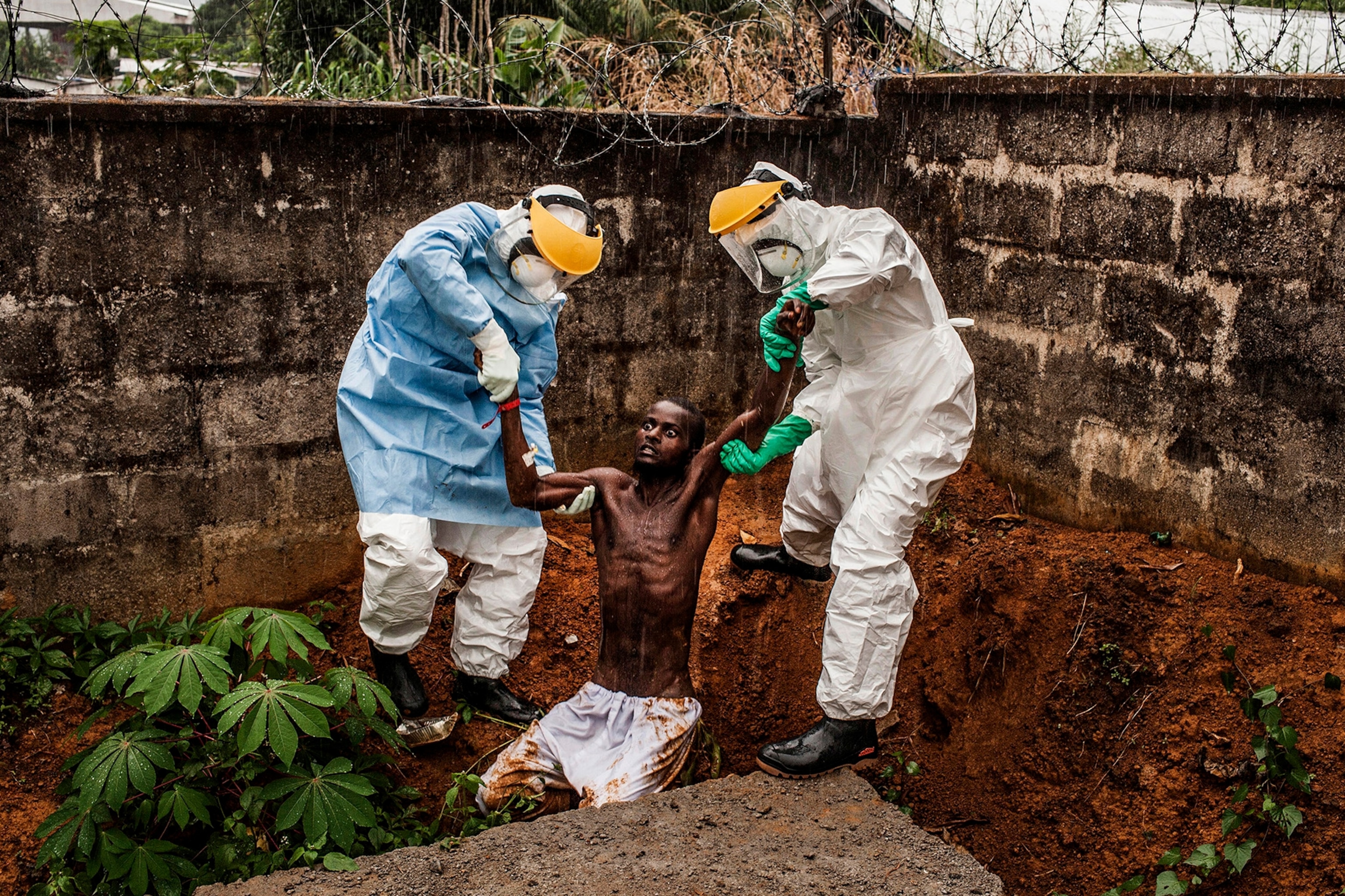 a man suffering from ebola