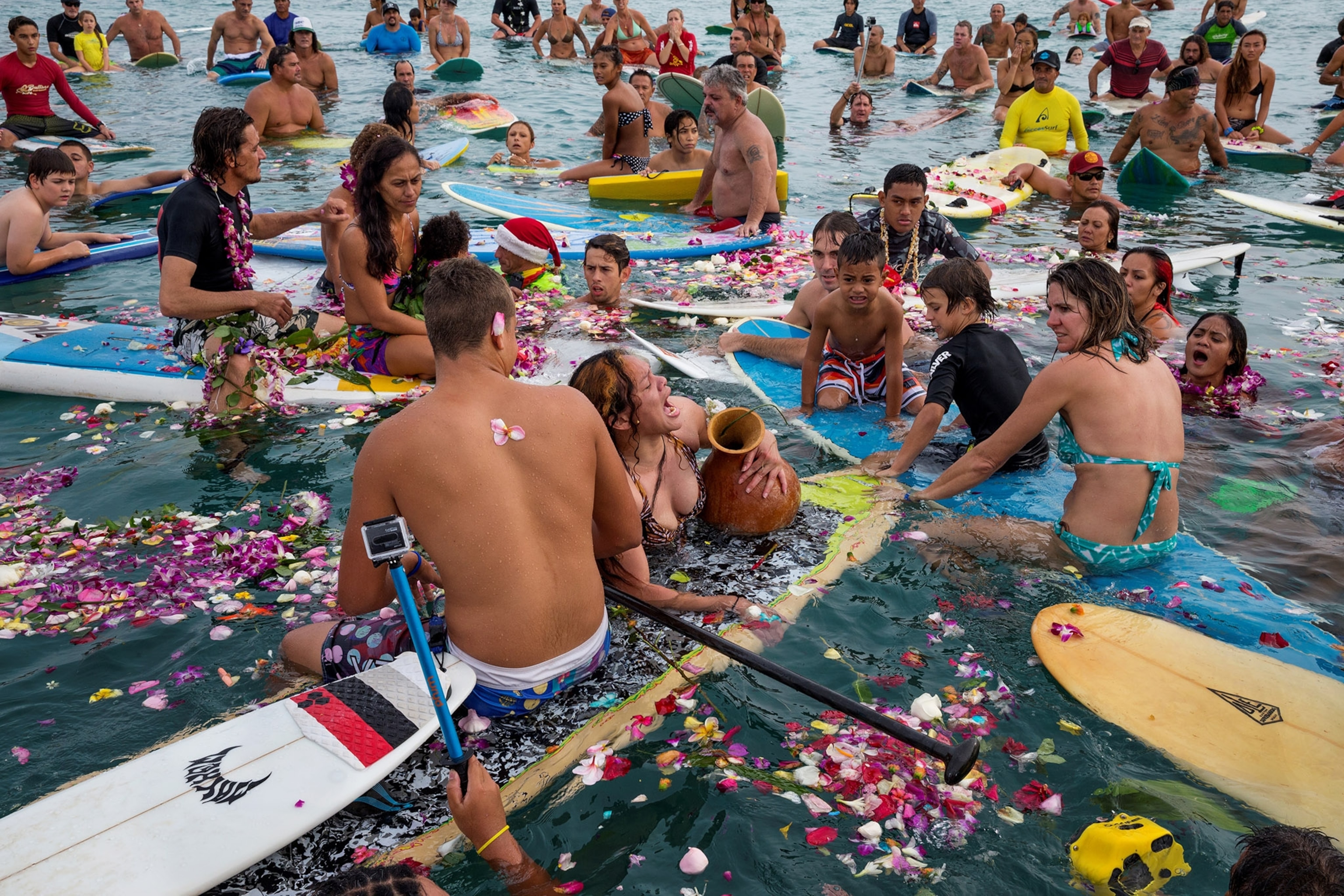 a surfer funeral