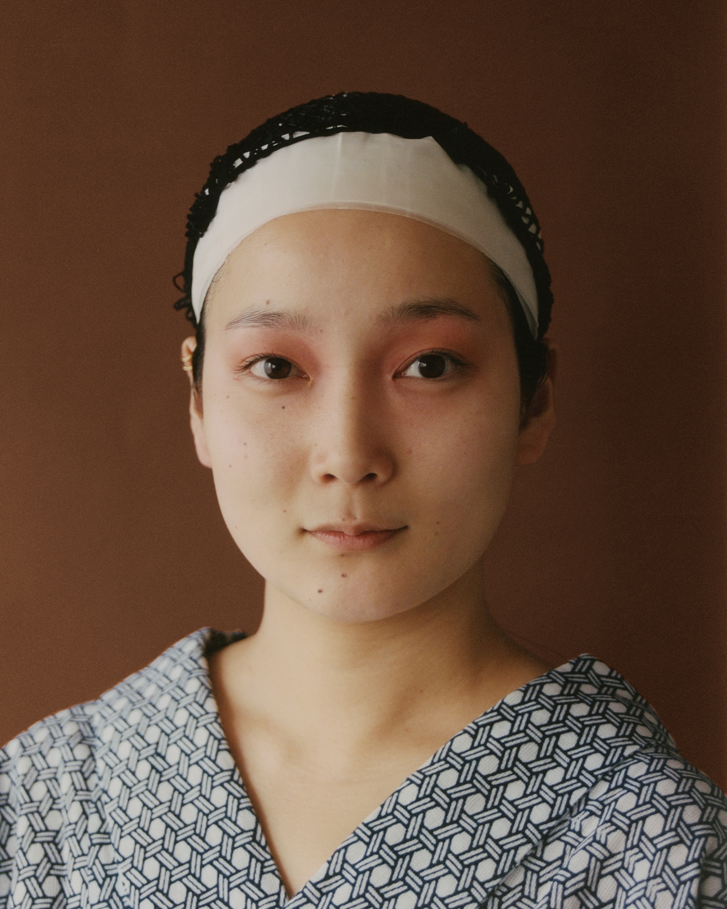 Shichiha's makeup sequence, recorded step by step.