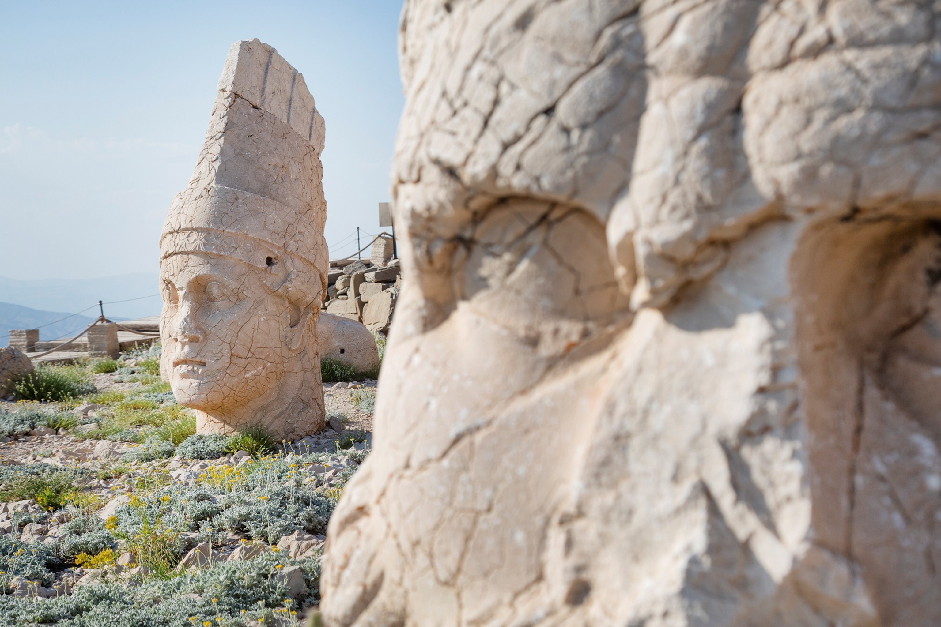 Ancient statues on Mount Nemrut