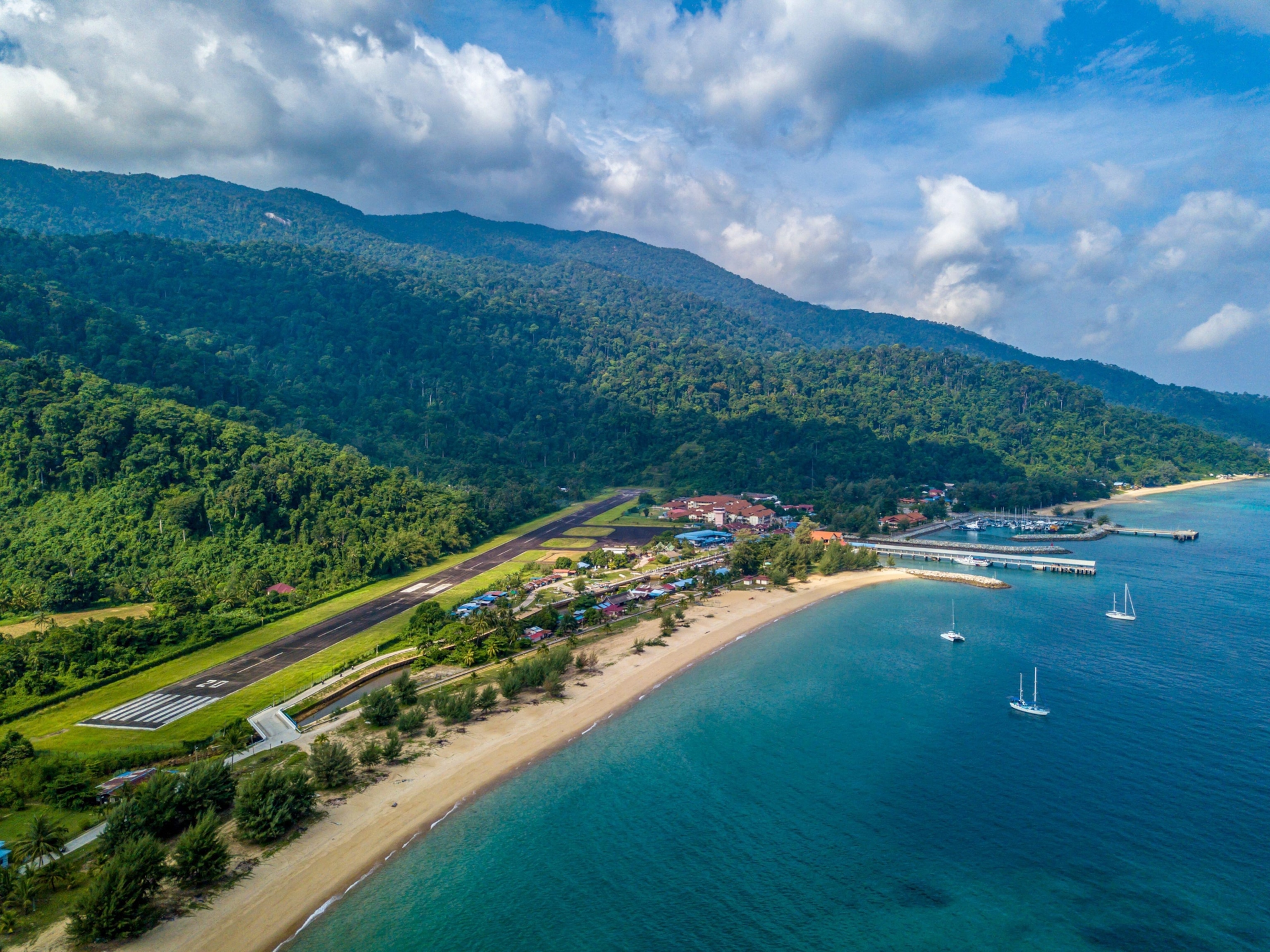 Pulau Tioman seen from a birds eye view