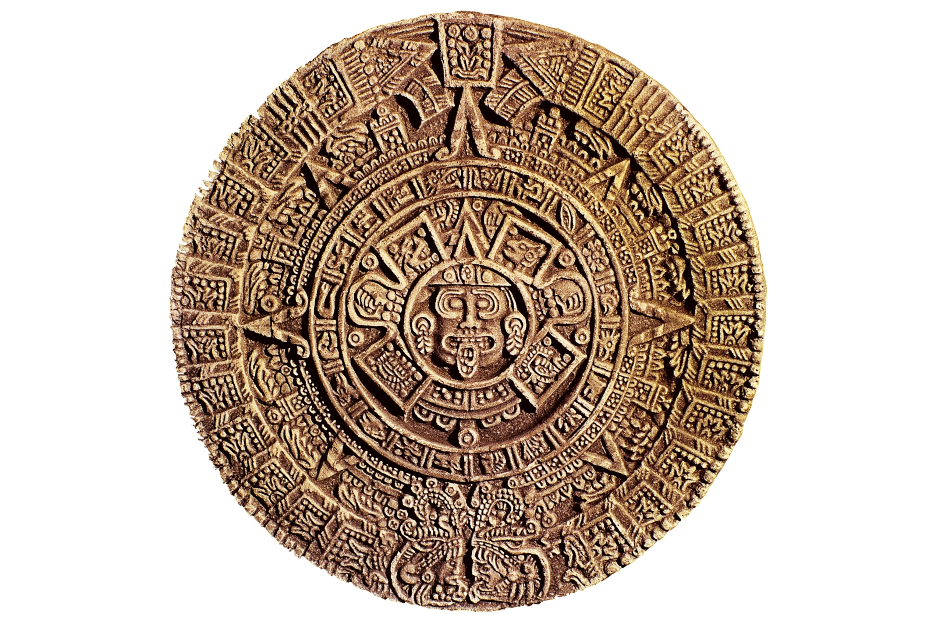 an Aztec calendar or sun stone, 1512