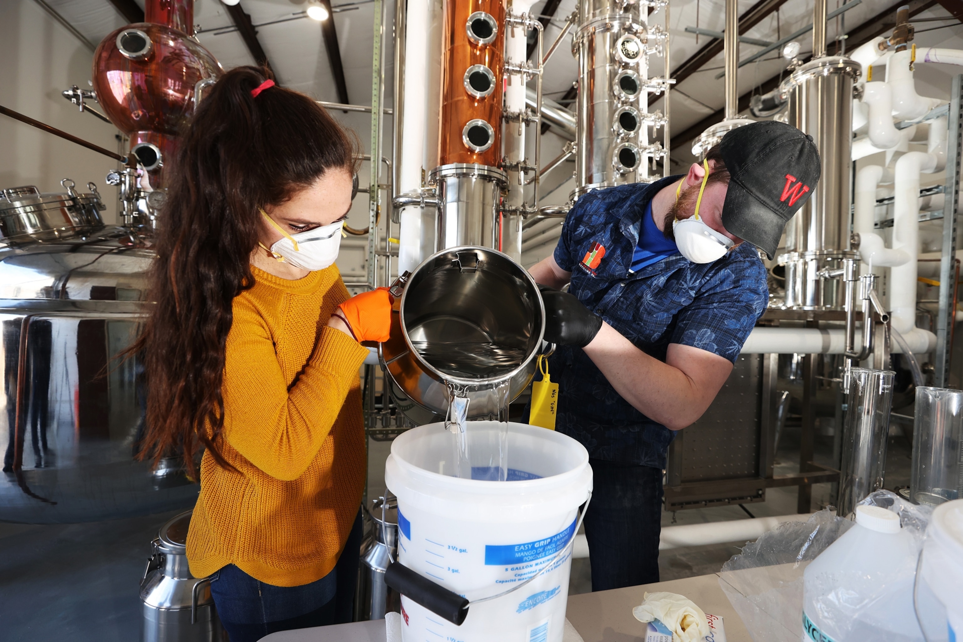 making sanitizer