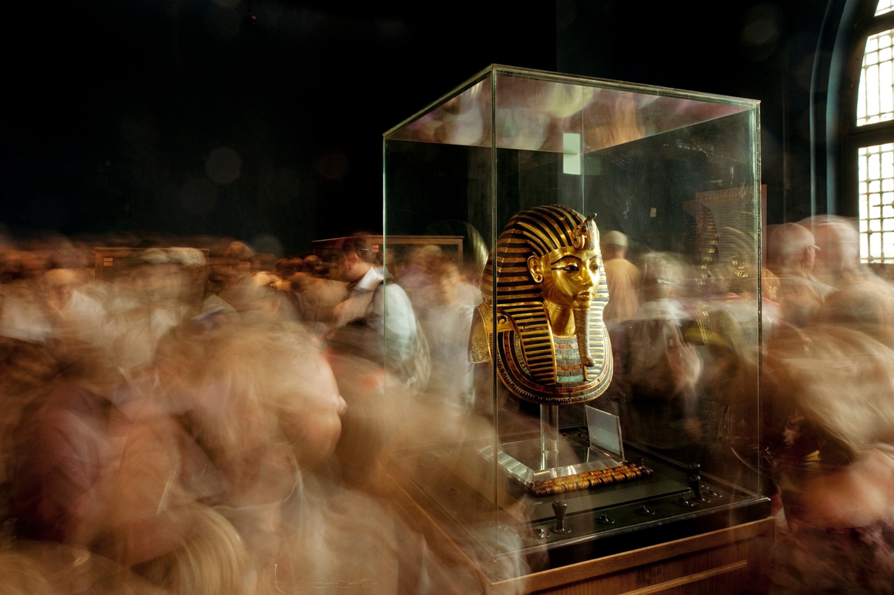 King Tut's funerary mask on display in Cairo's Egyptian Museum