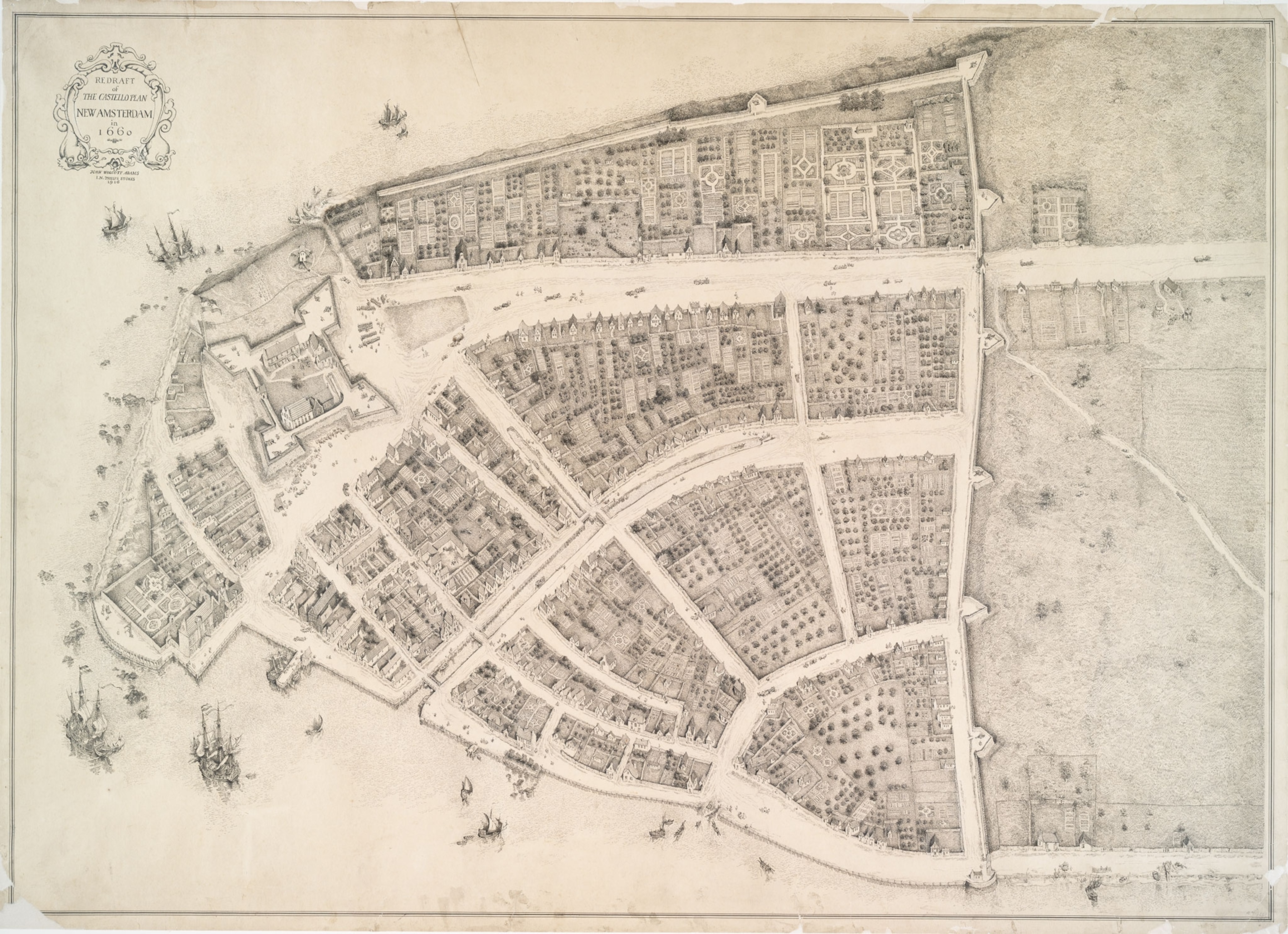 a pictorial map of manhattan