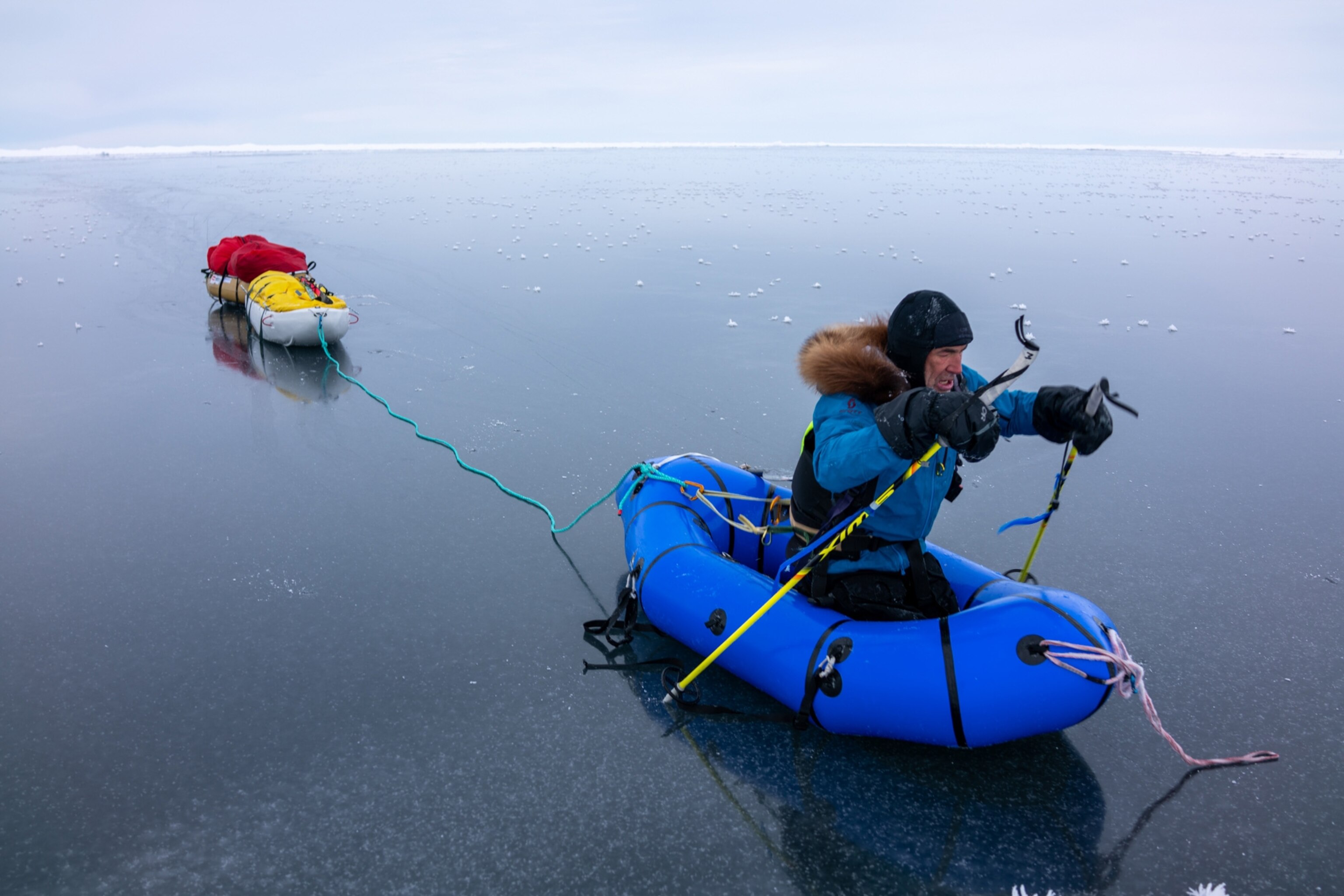 Borge ousland and mike horn ski across the arctic