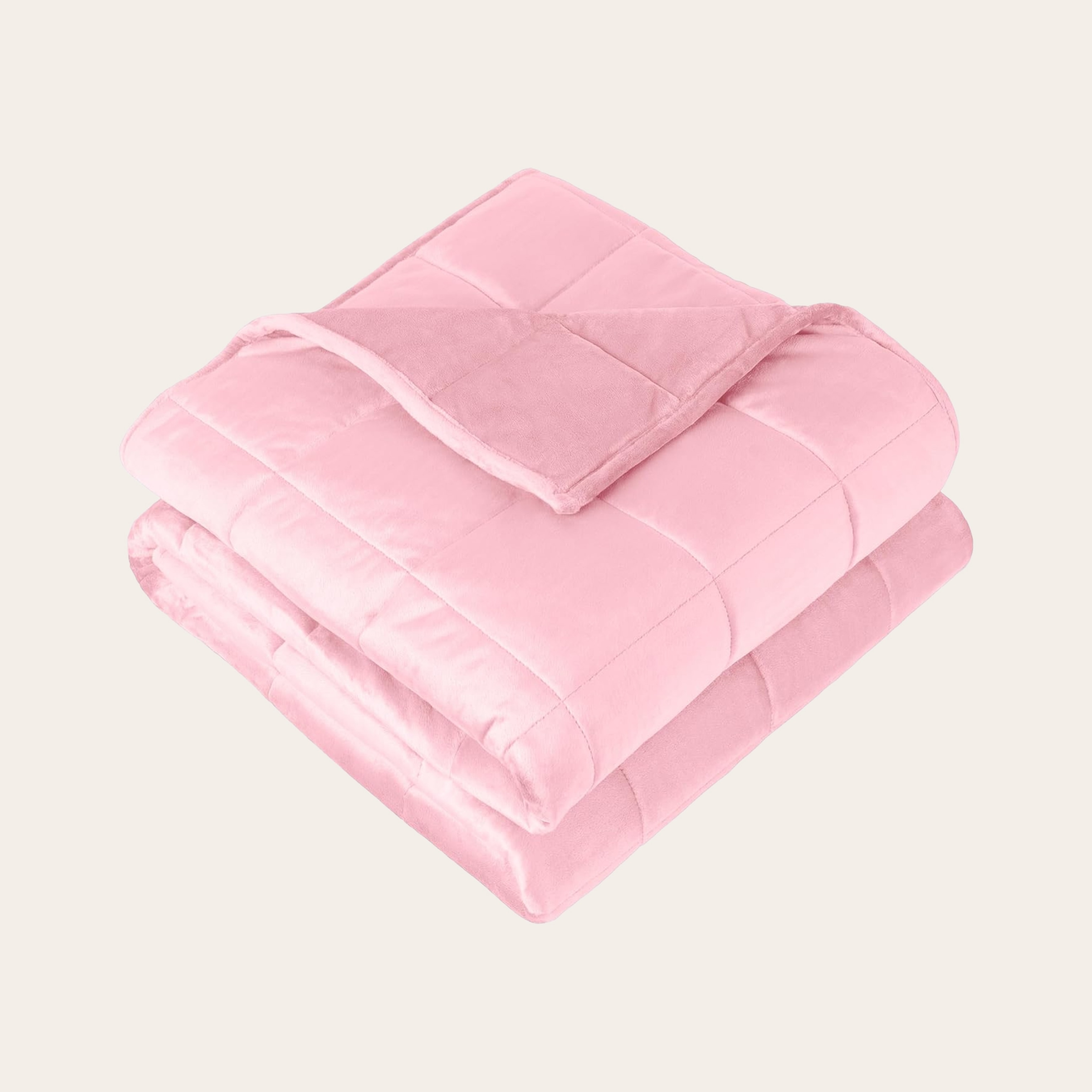 A pink Bare Home weighted blanket