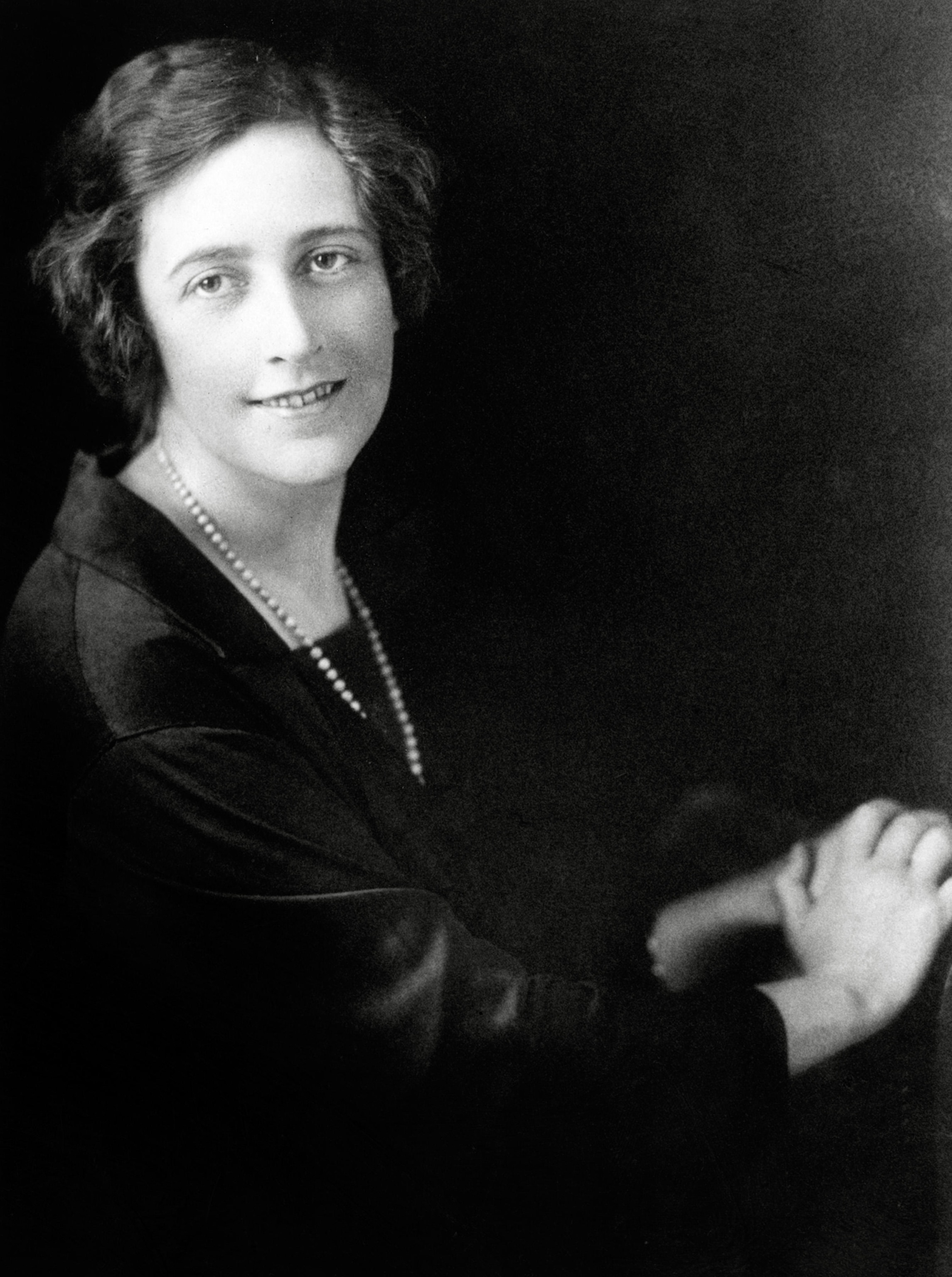 Novelist Agatha Christie, circa 1925.