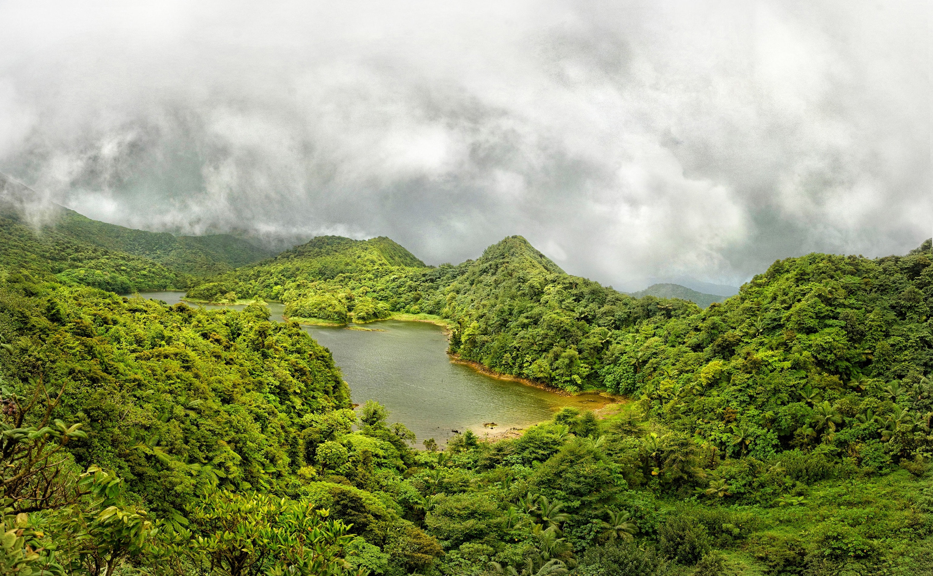 one of two highest lakes in Dominica