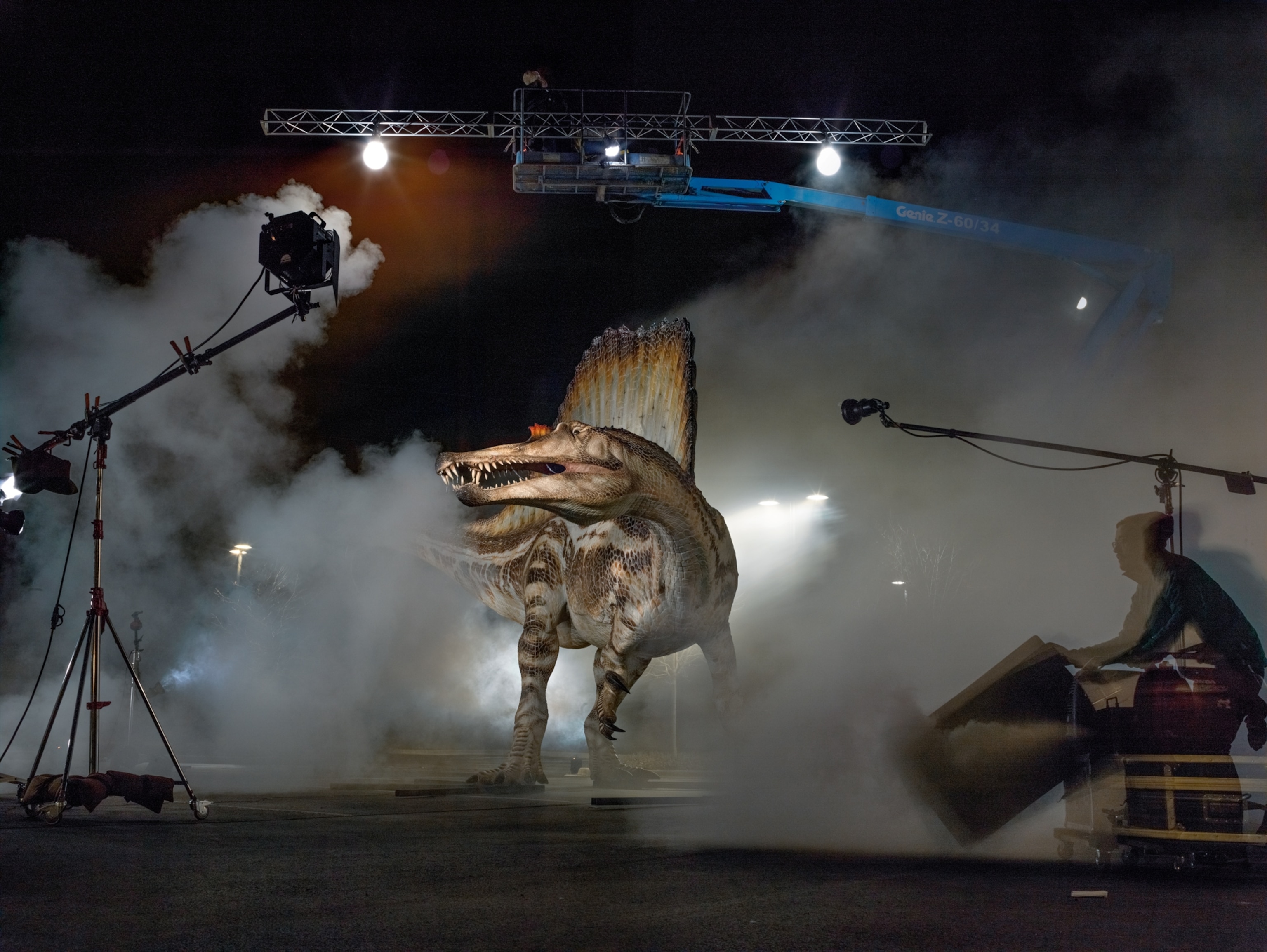 a model of a Spinosaurus