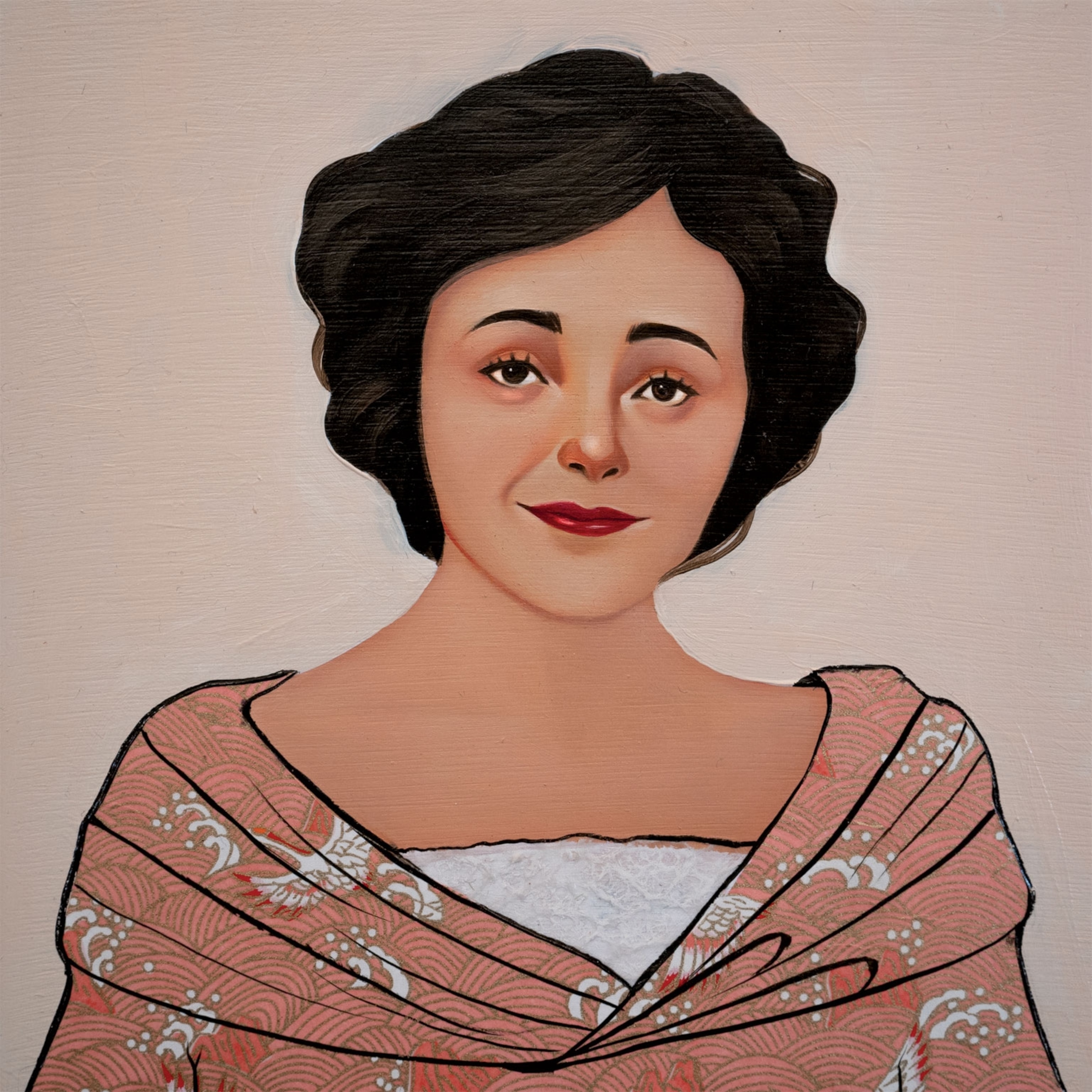 young women with dark hair.