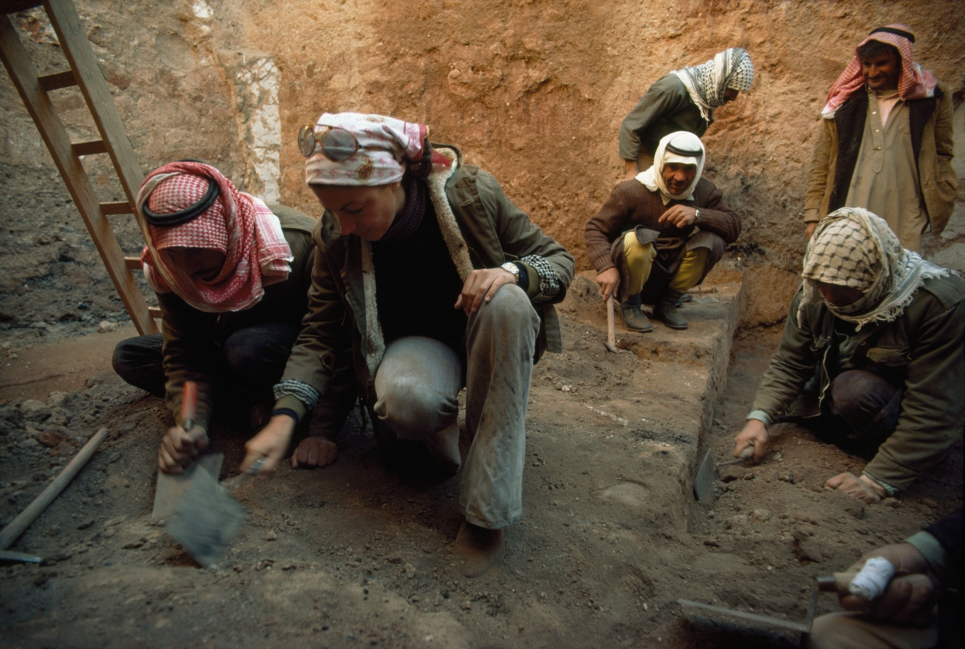 an archaeological excavation