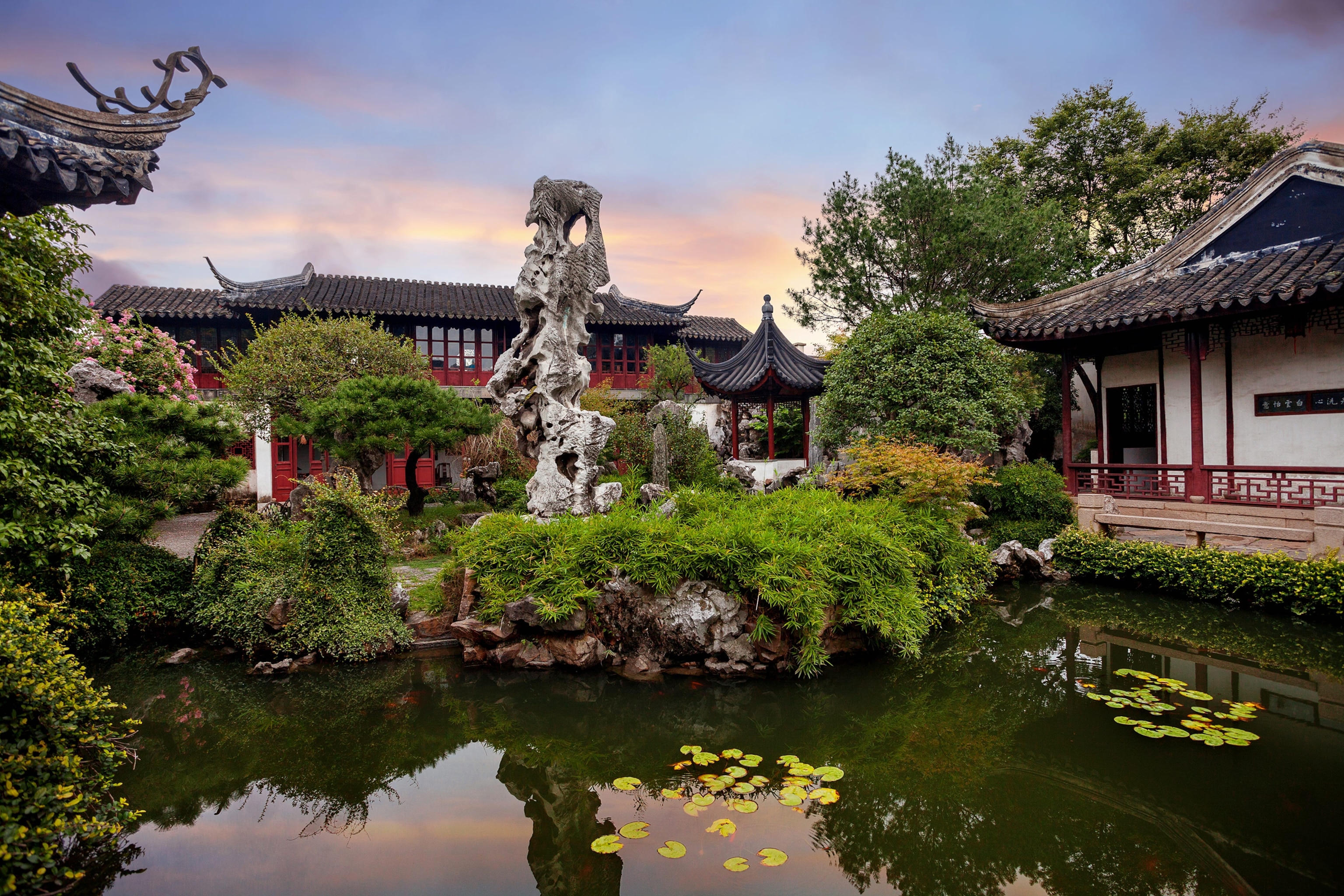 the Scholar Stone in Lingering Garden, Suzhou, Jiangsu, China