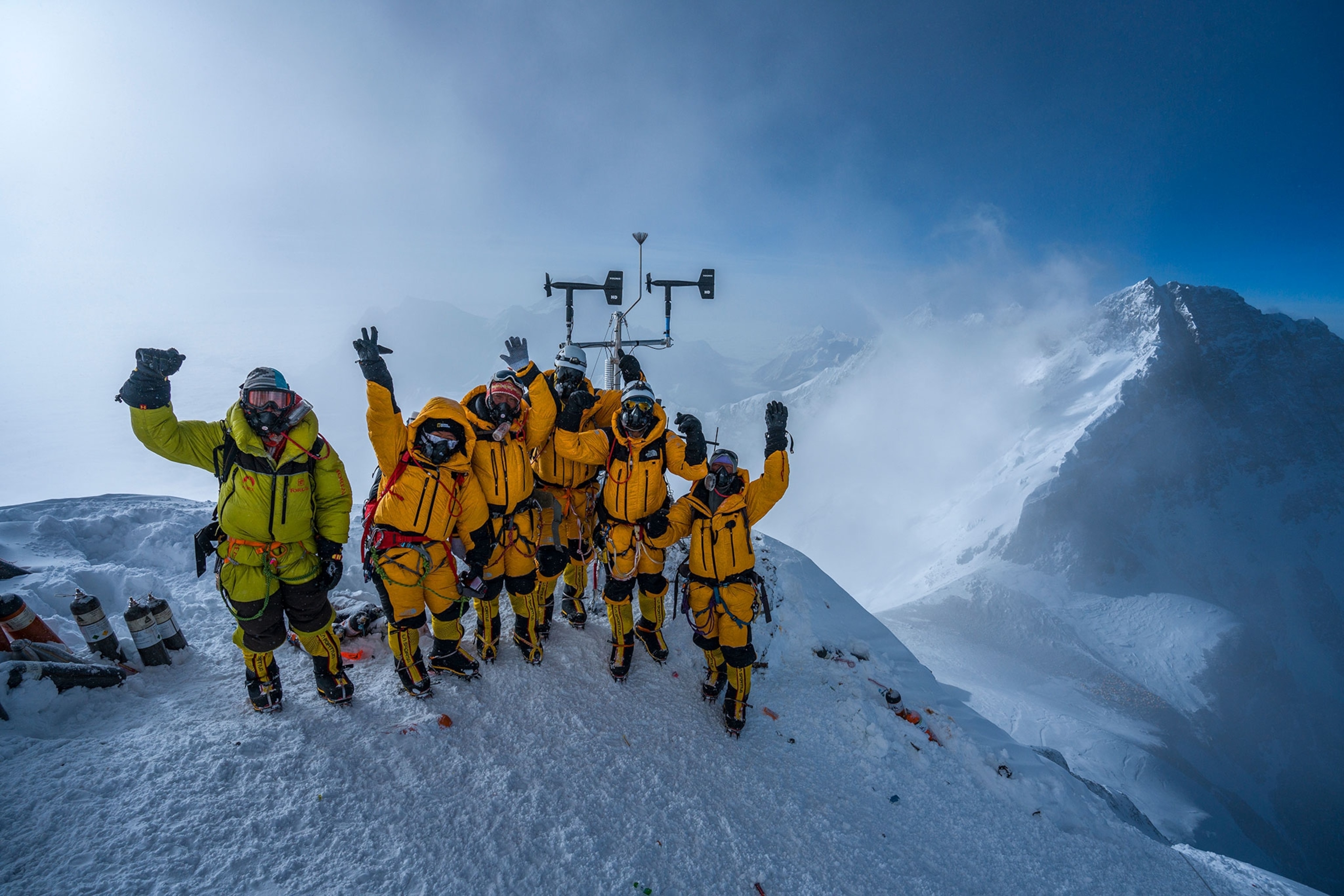 the National Geographic science expedition on Mount Everest