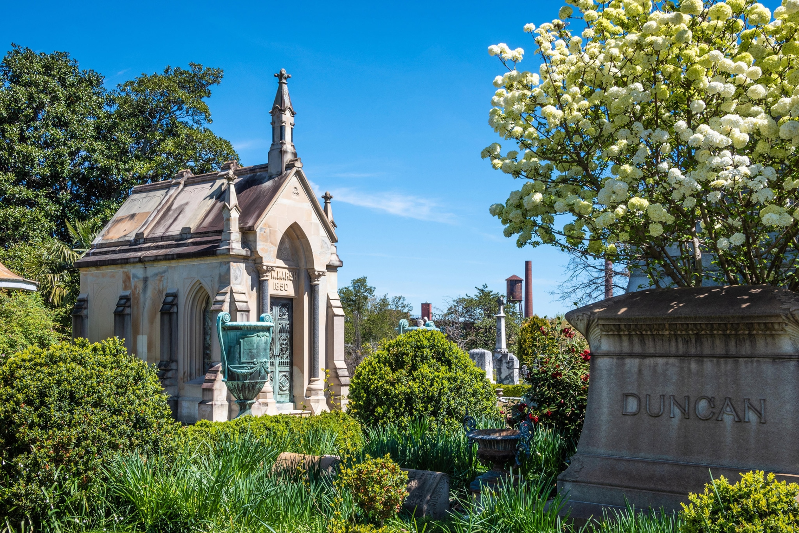 the Historic Oakland Cemetery in Atlanta, Georgia