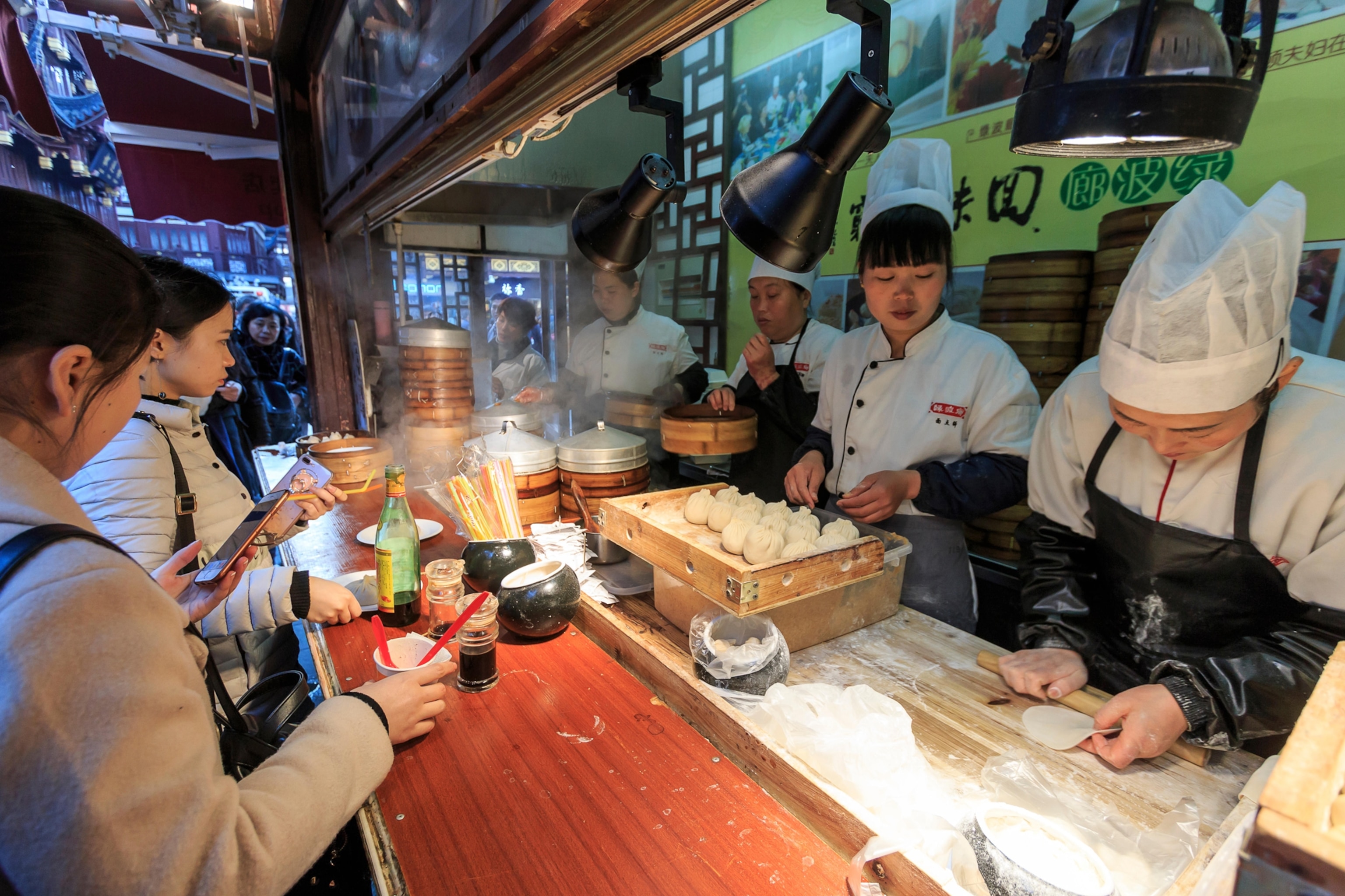 dumplings in Shanghai, China