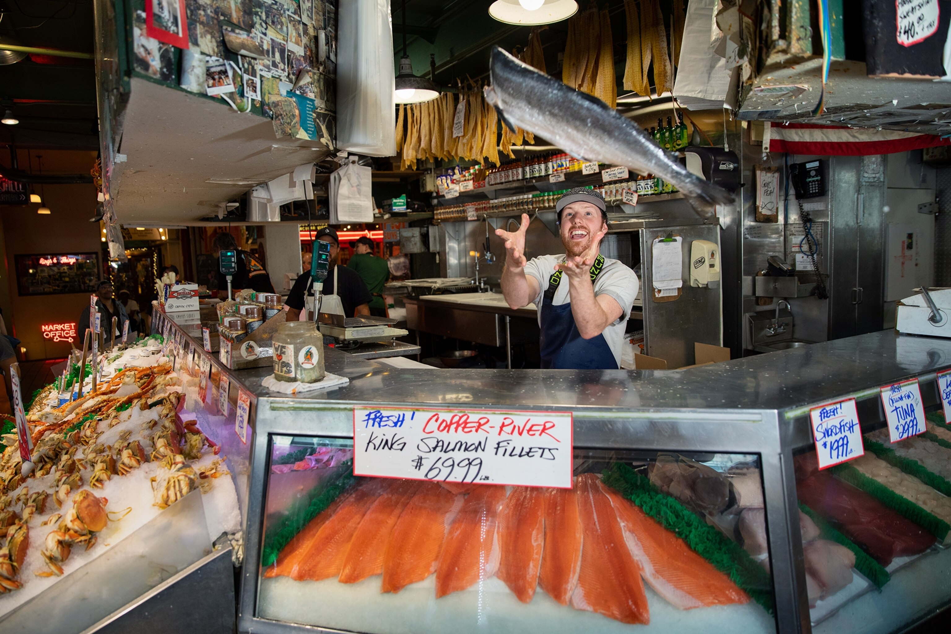 Pike Place fish market, Seattle, Washington.